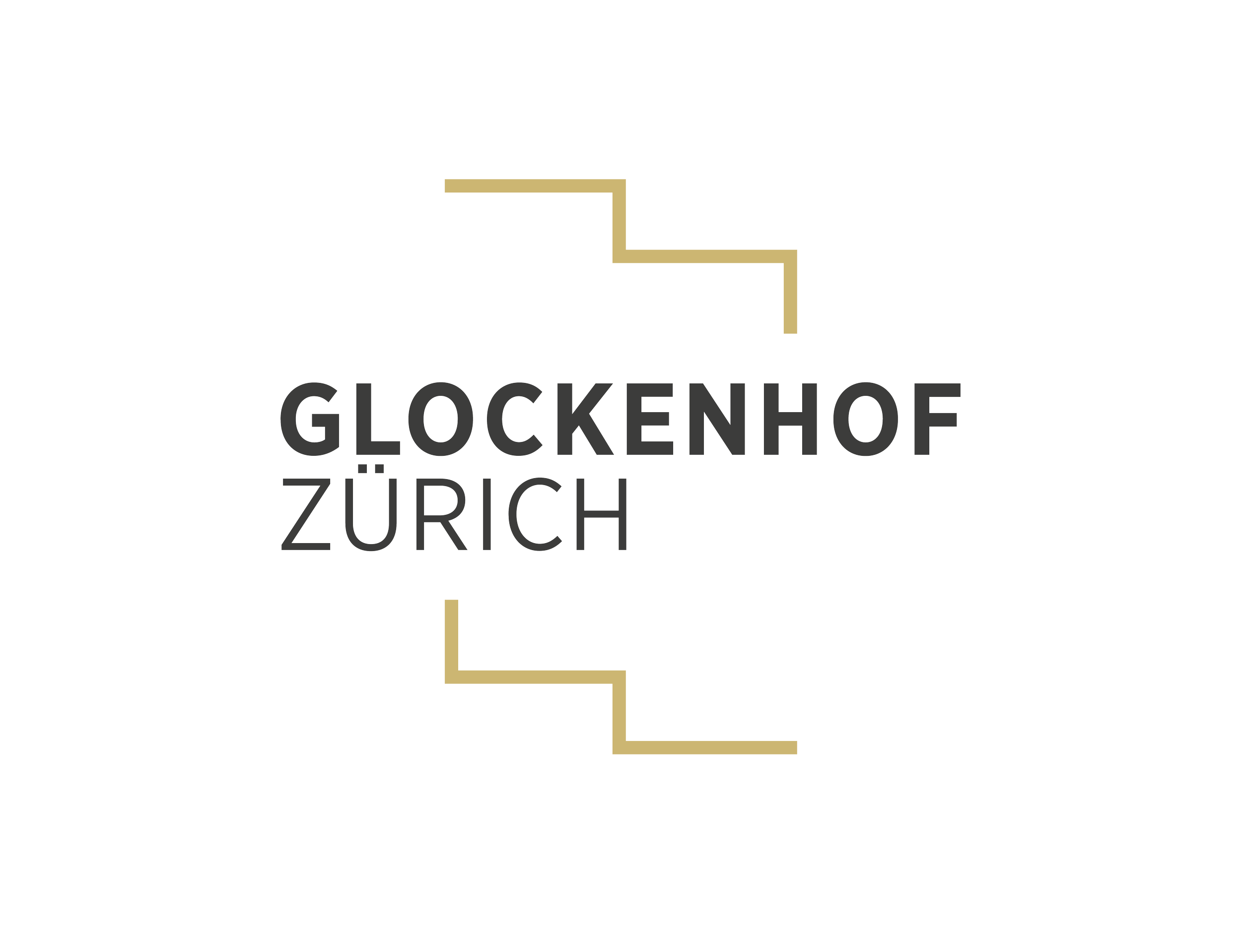 Logodesign für Glockenhof Zürich, 2022. Gestaltung: Genauso Grafik, Anna Meyer Zürich