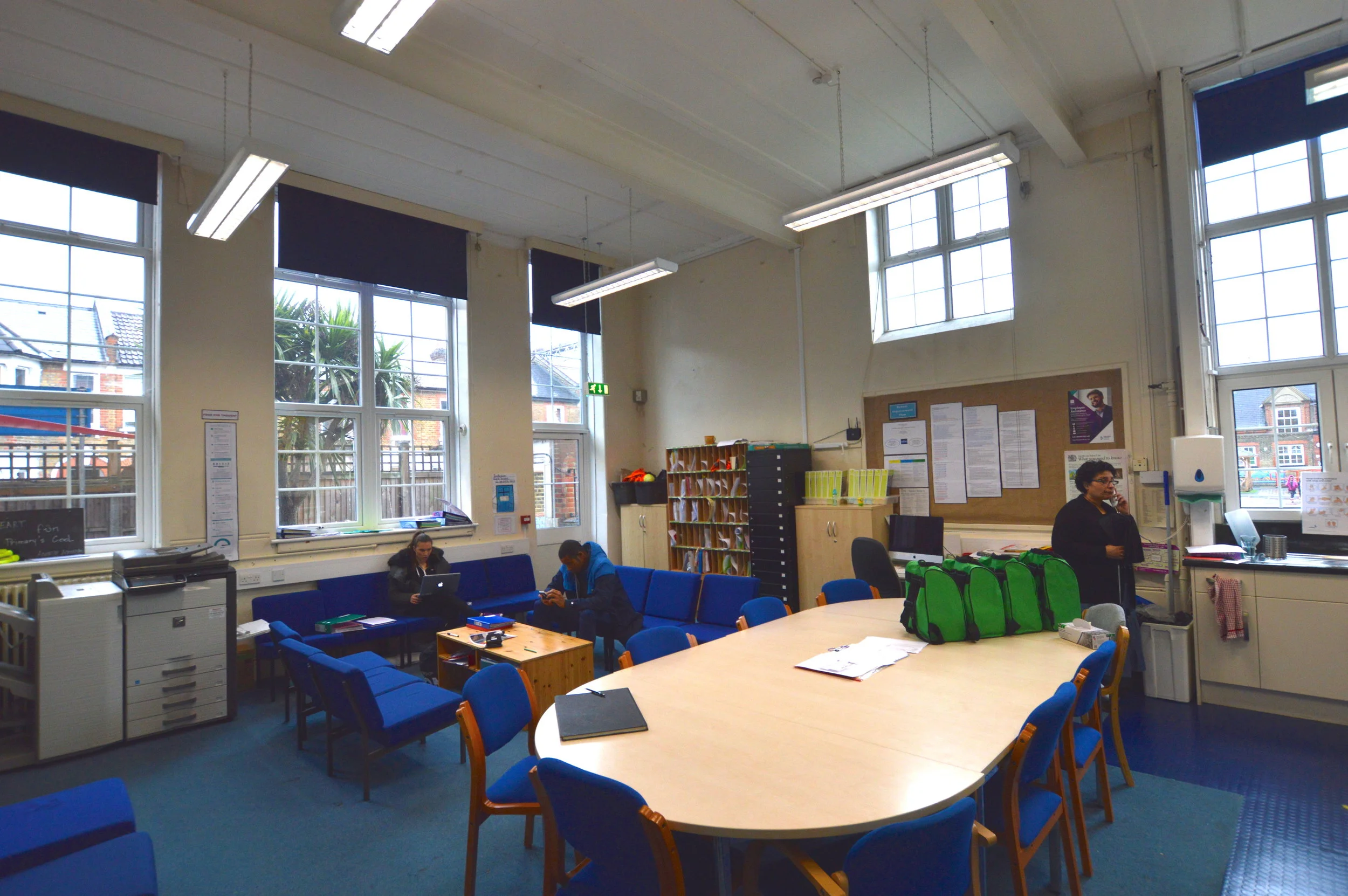 Staff room before refurbishment