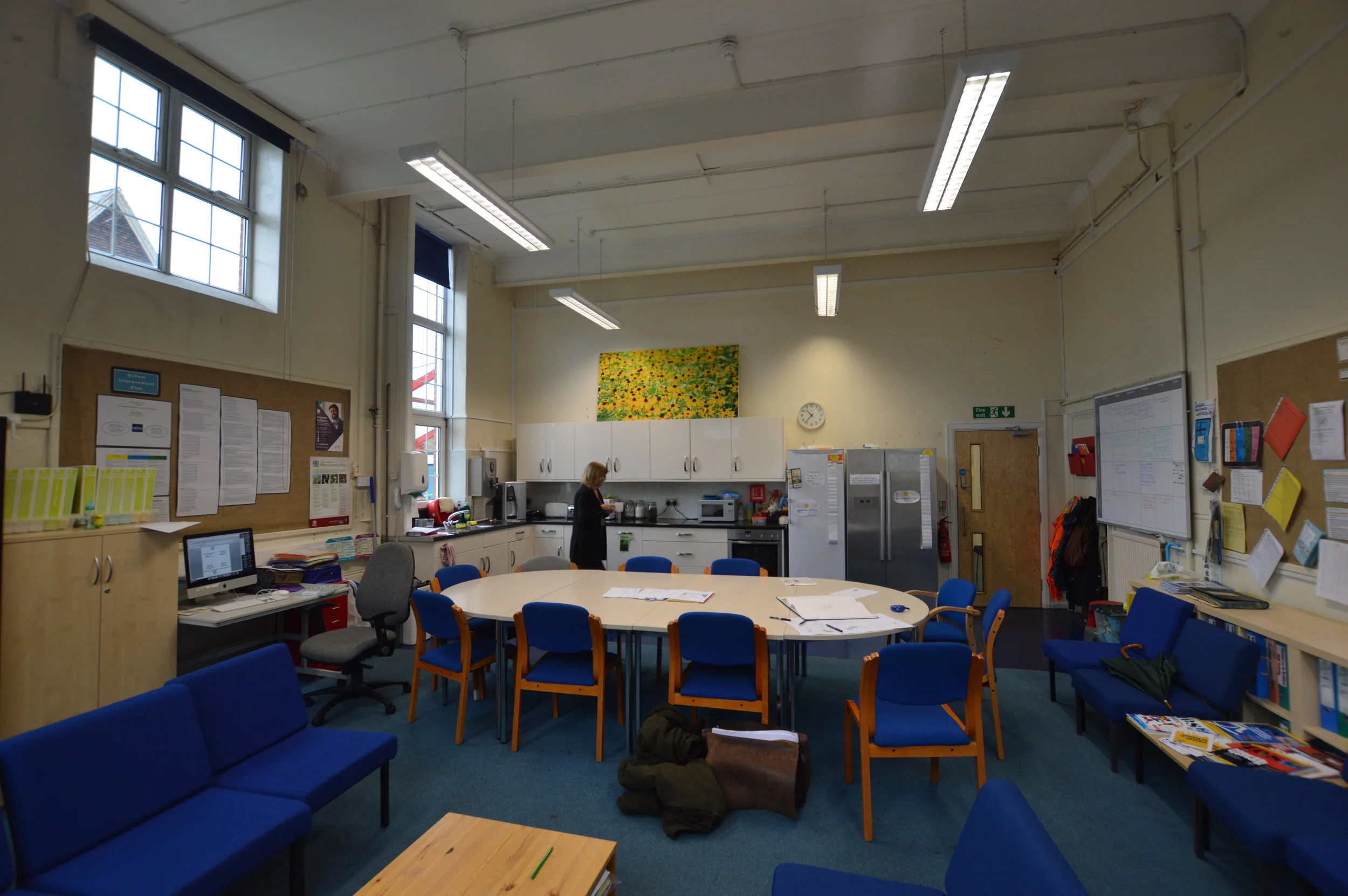 Staff room before refurbishment