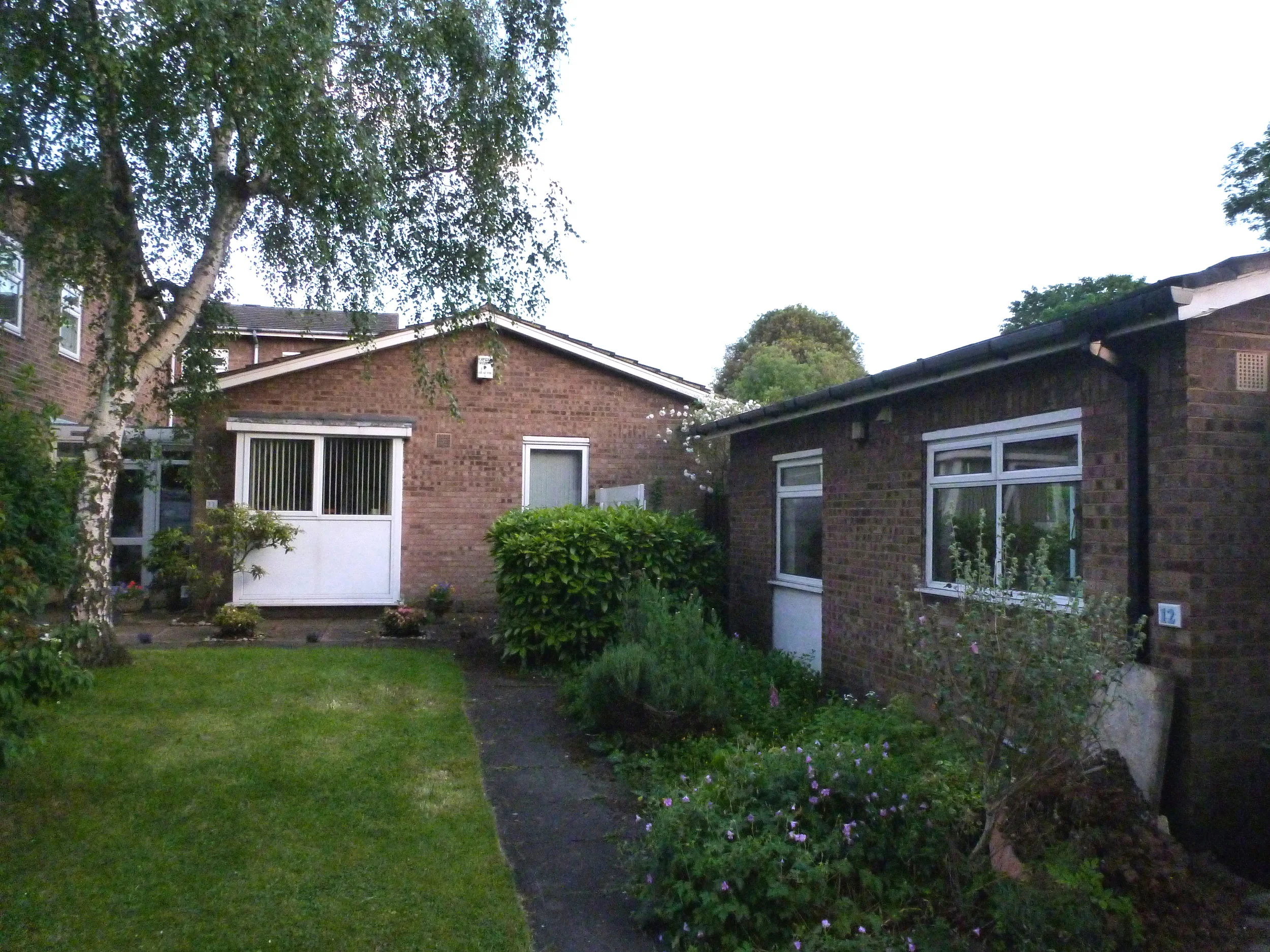 View of street facade before demolition