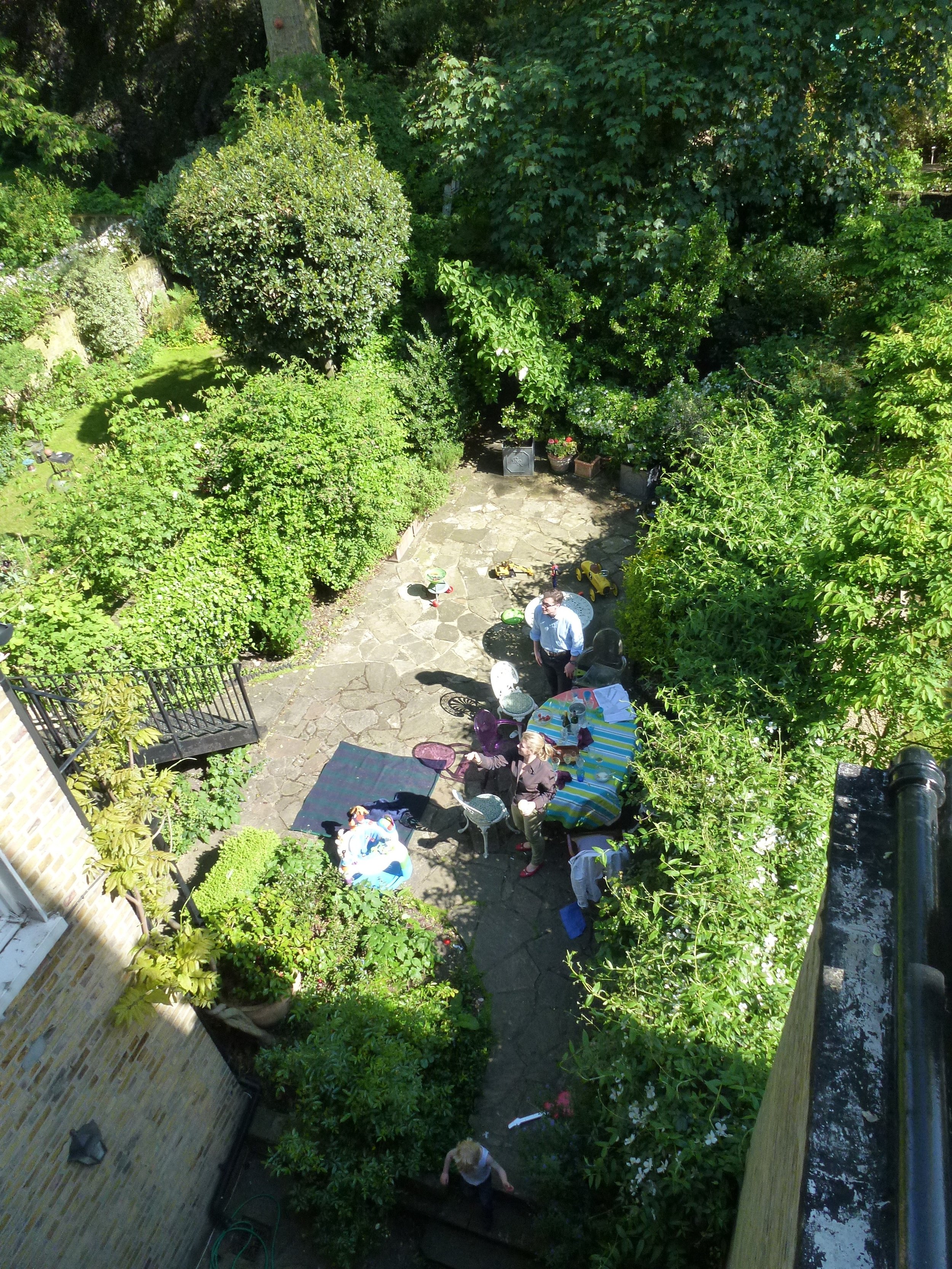 Rear garden before extension