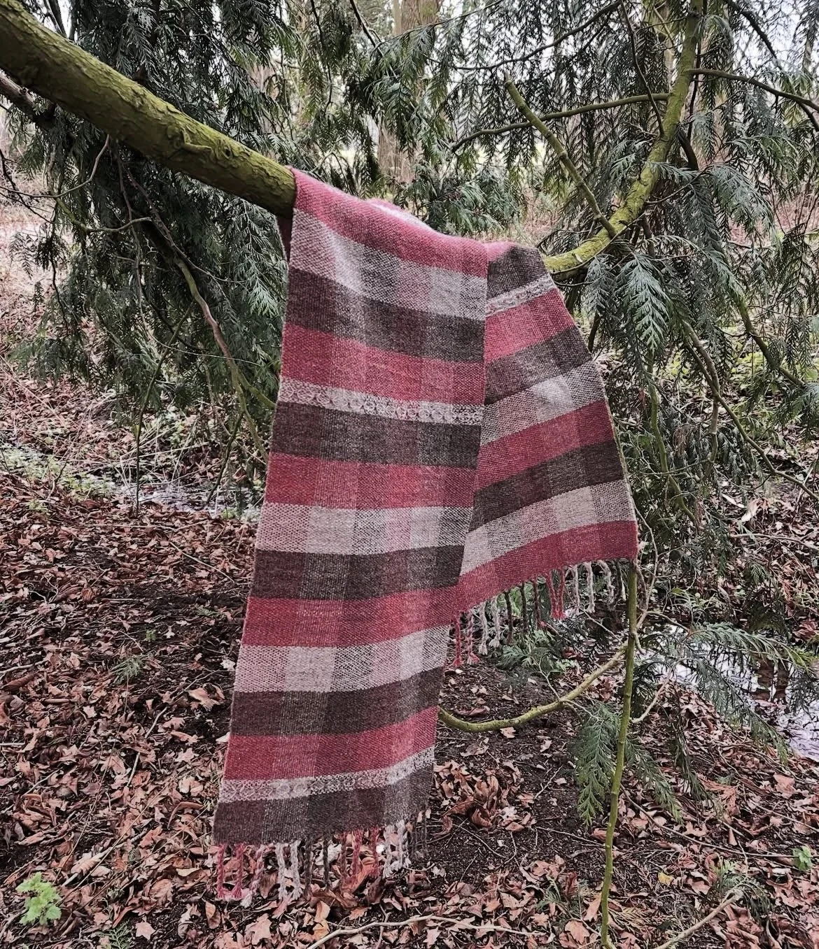 Hand Woven Shetland Wool Scarf