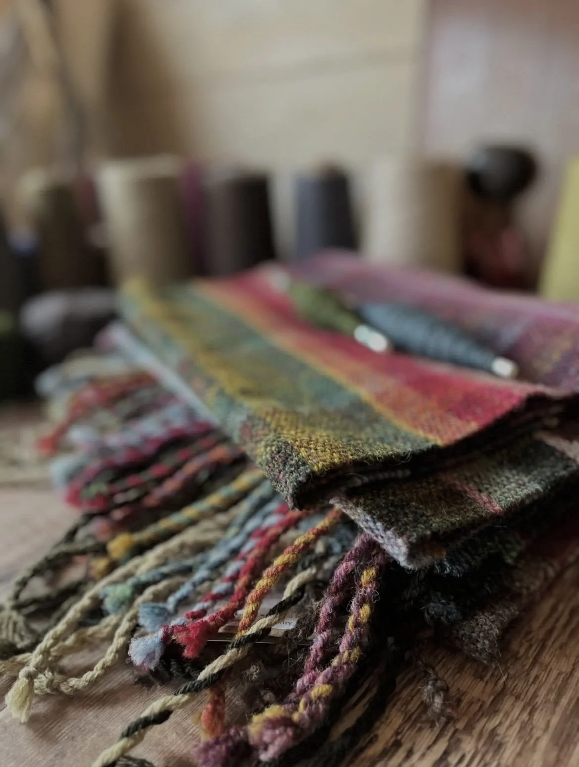 Hand Woven Shetland Wool Scarf