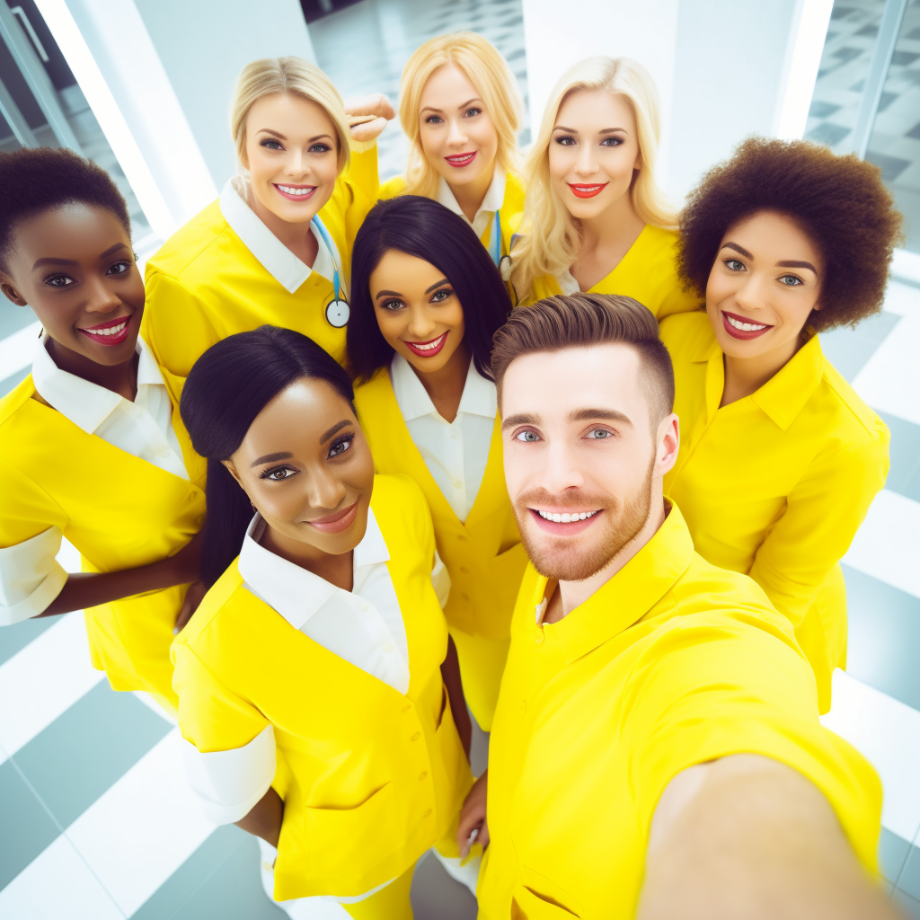 RichMX_A_selfie_of_a_group_of_beautiful_and_handsome_nurses_in__5276f58b-0d58-4c9b-aa76-4a315e7436f5.png