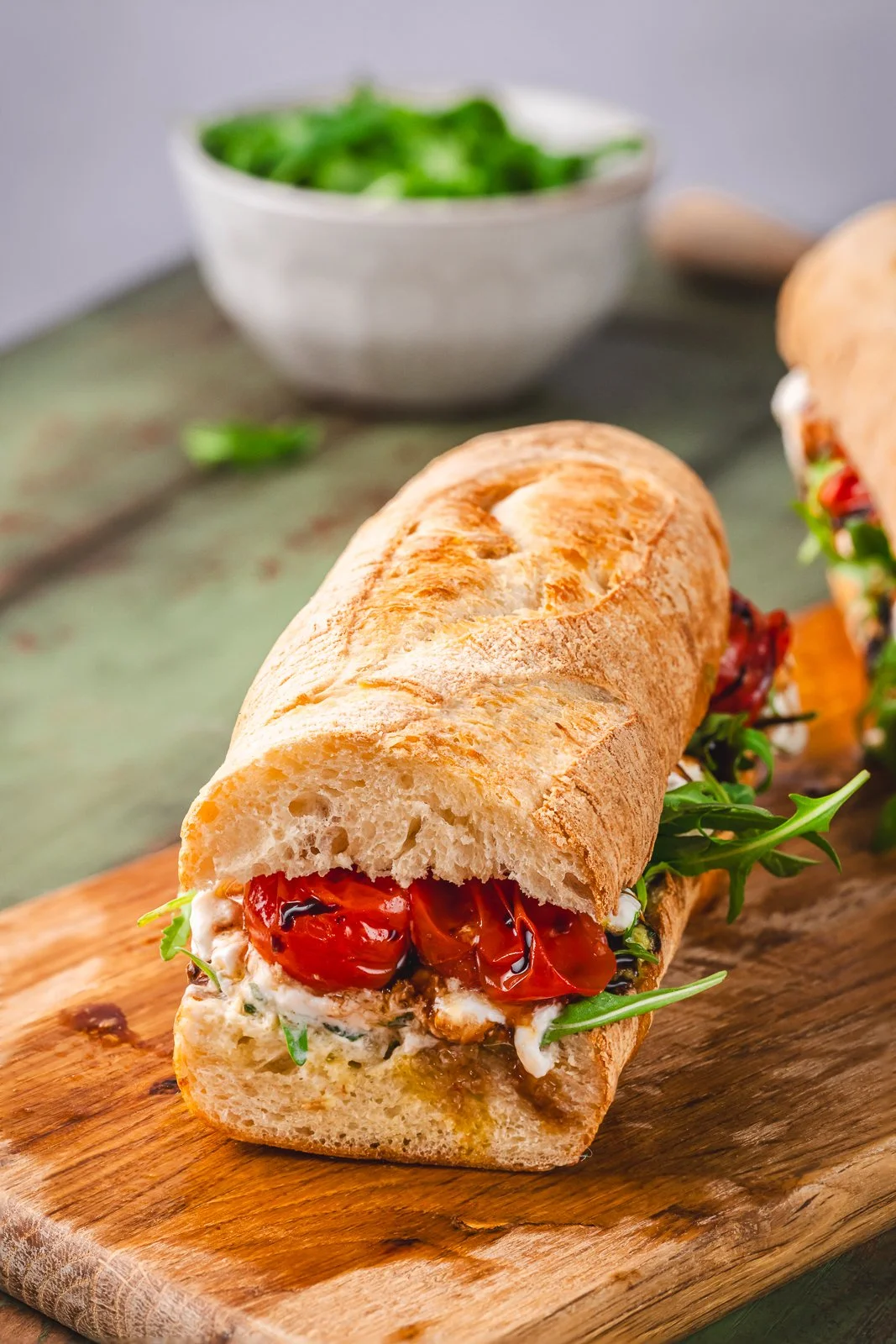 Stone oven baguette caprese sandwich, close up, WEB.jpg