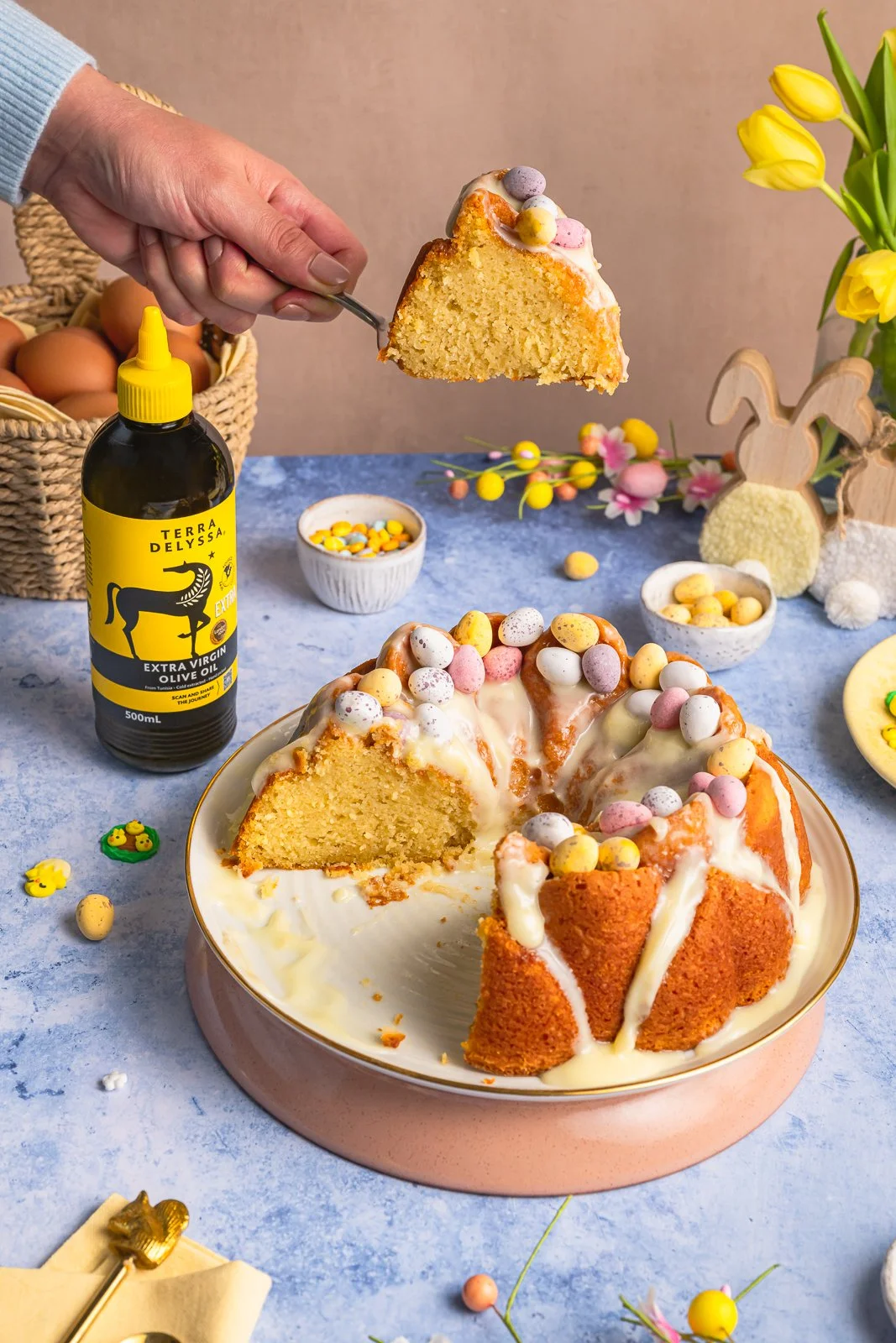 Terra Delyssa, Easter olive oil bundt cake, sliced, WEB.jpg