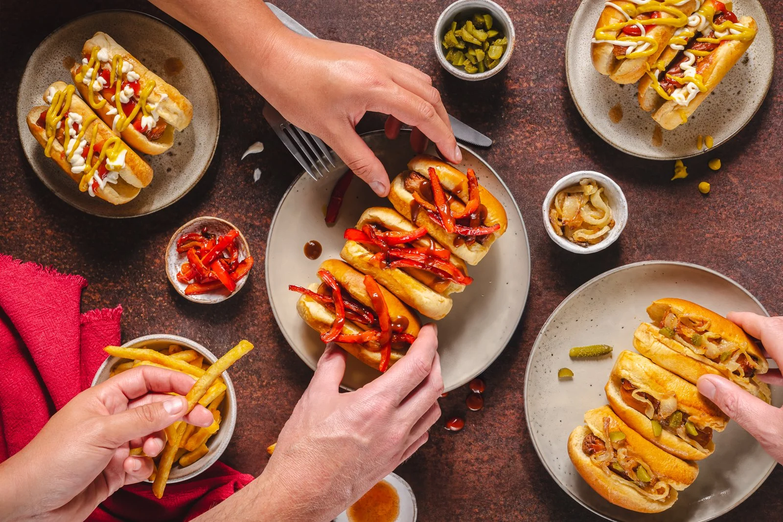 Mini hot dogs, flatlay, landscape, WEB.jpg