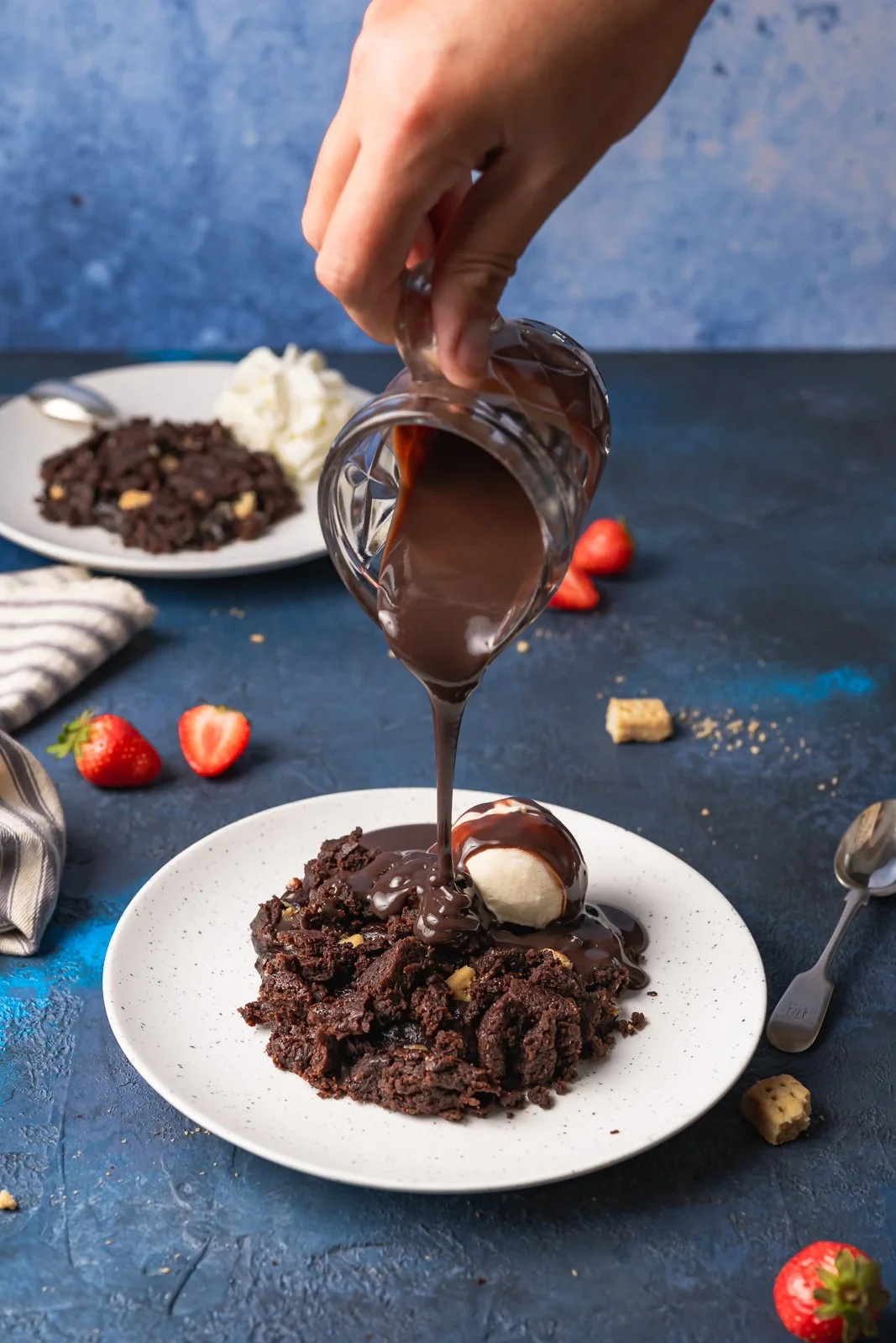 Chocolate haggis, with pouring, WEB.jpg