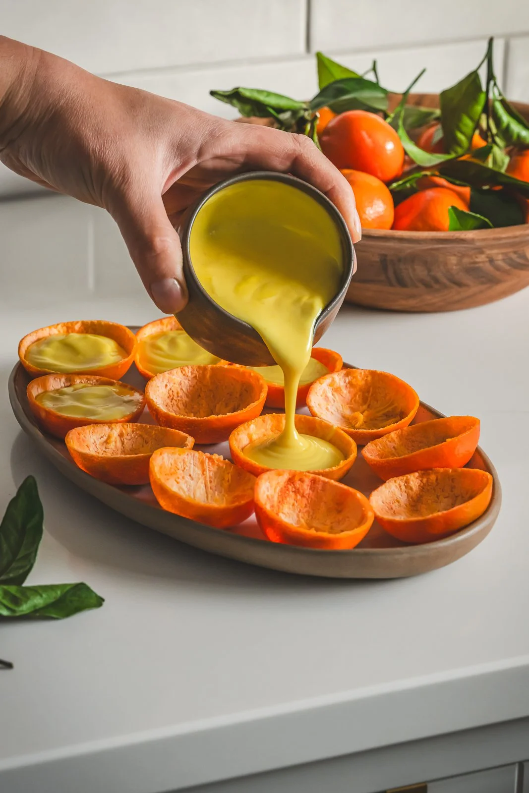 Clementine, pouring of the custard.jpg