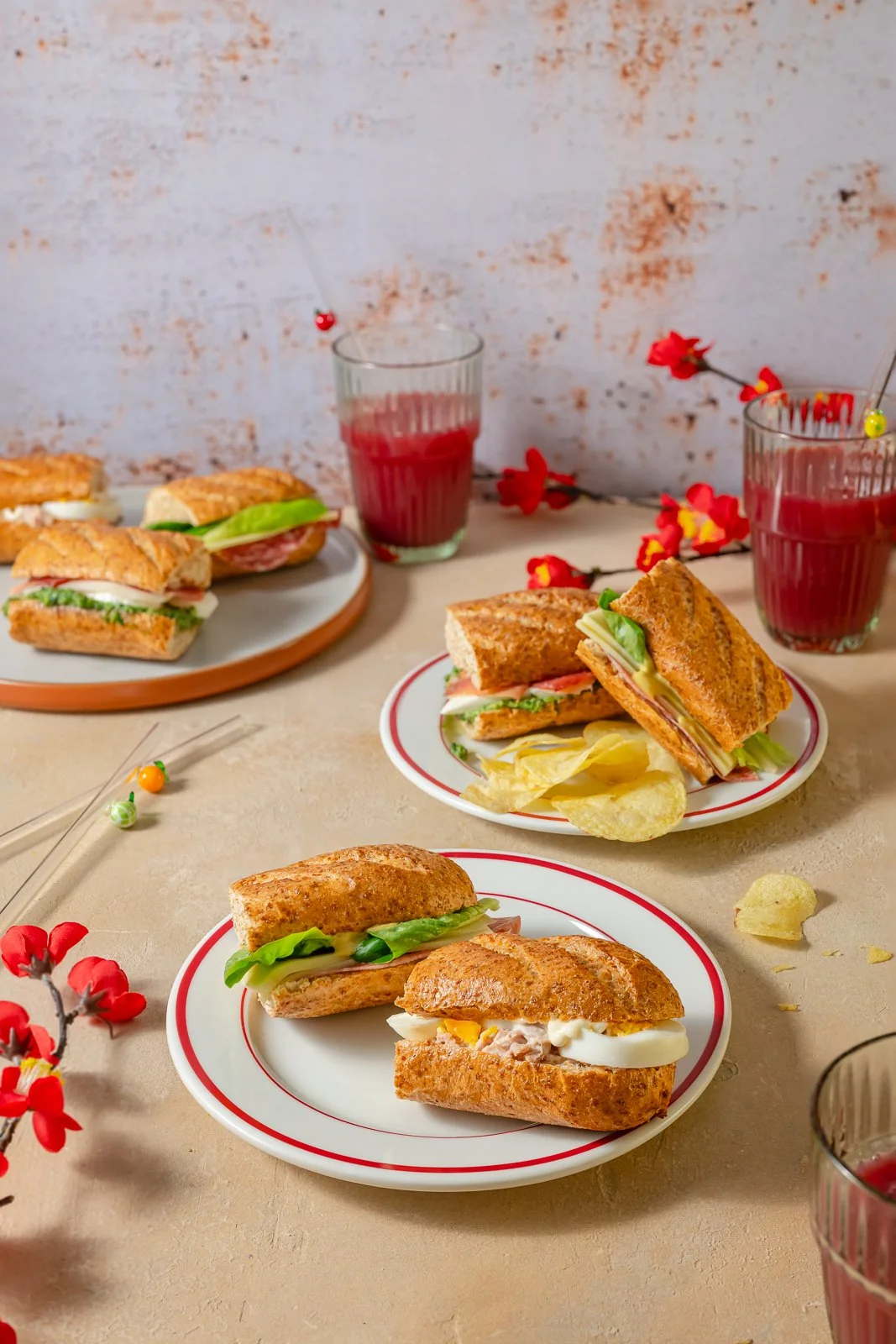 Viennese baguette finger sandwiches, with crisps, WEB.jpg