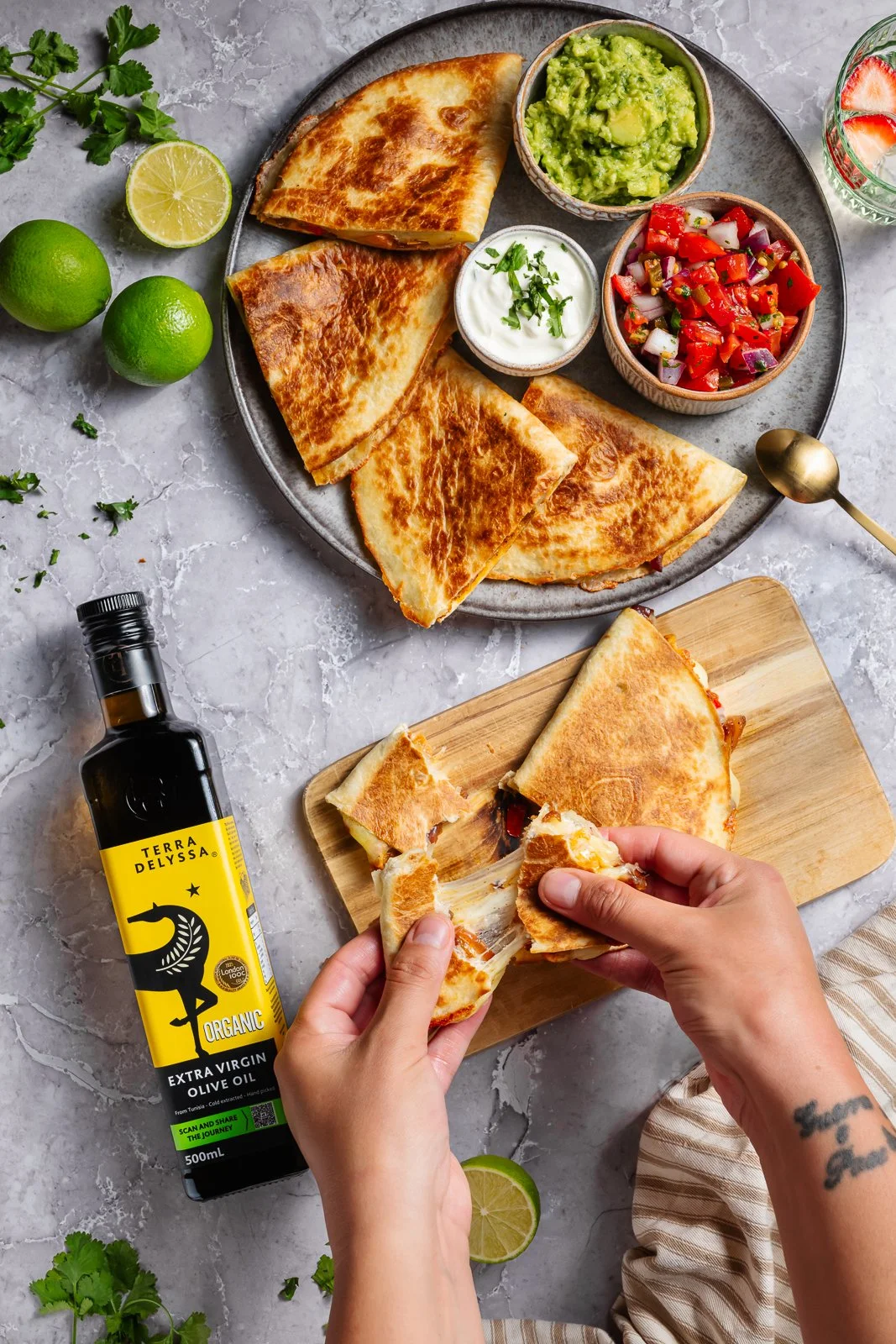 Terra Delyssa, quesadillas, with cheese pull, WEB.jpg