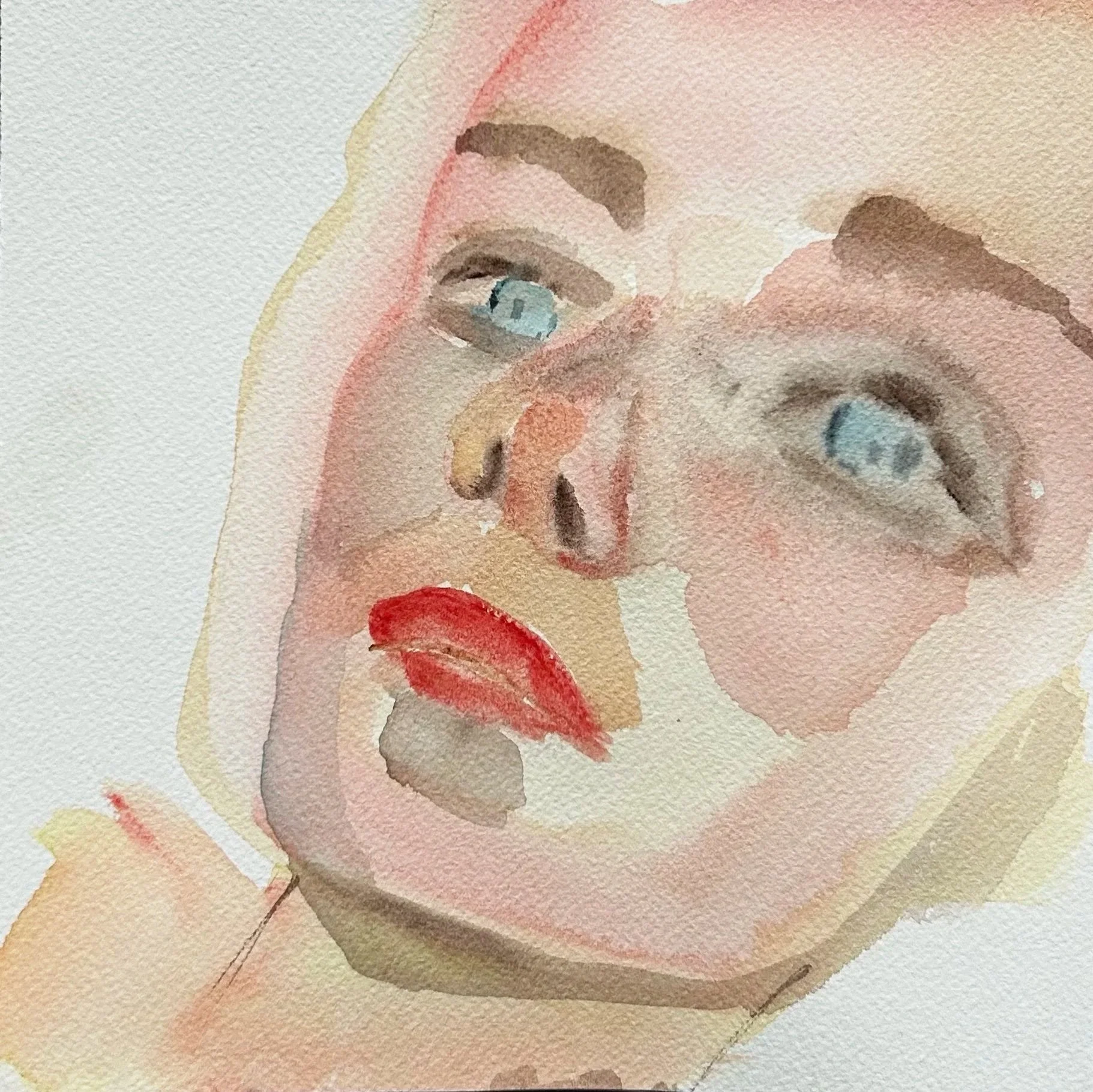 Peggy, 2025, Watercolours on paper,
31 х 31 сm