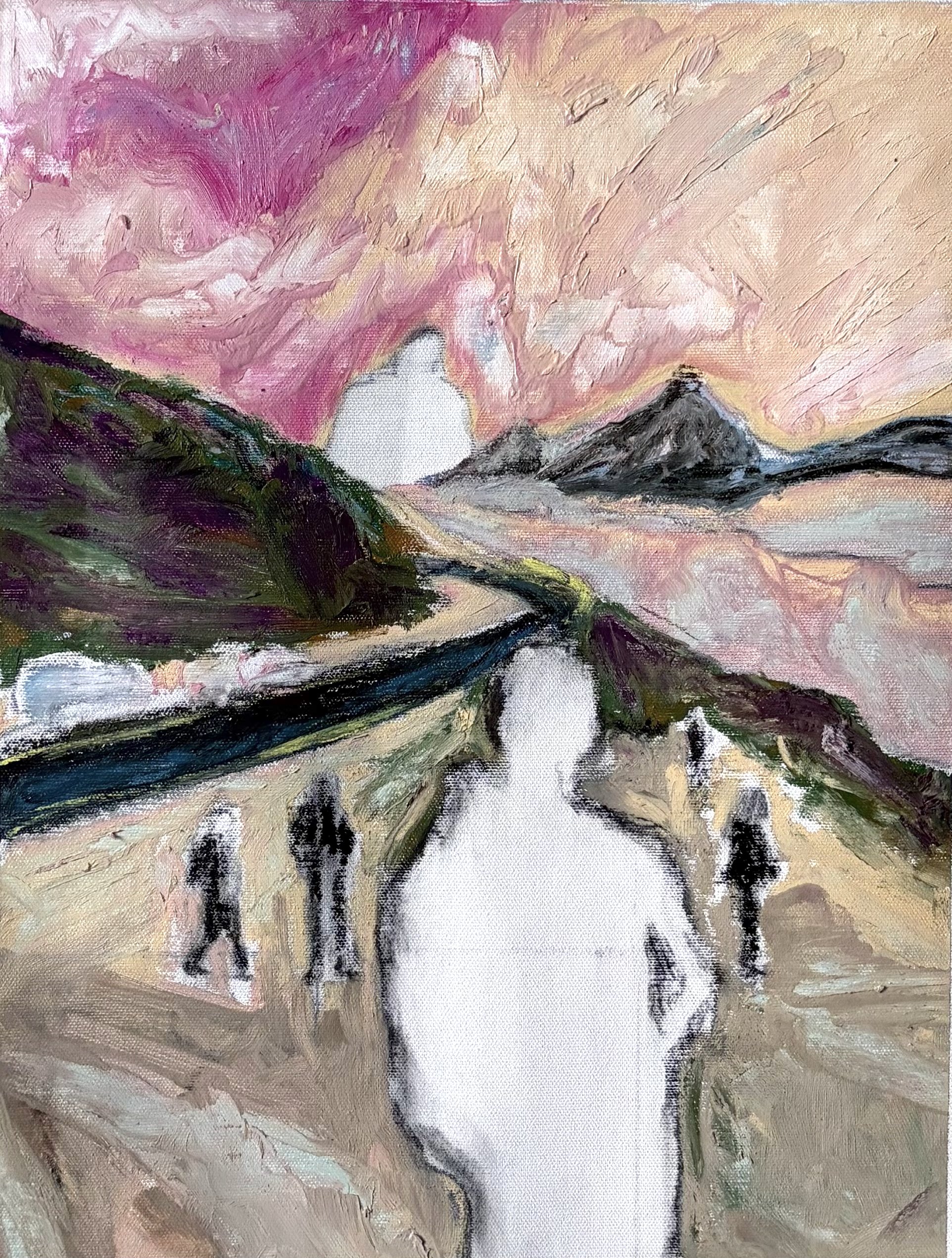 Viewing point, 2026
Oil sticks on canvas, 40 х 30 сm