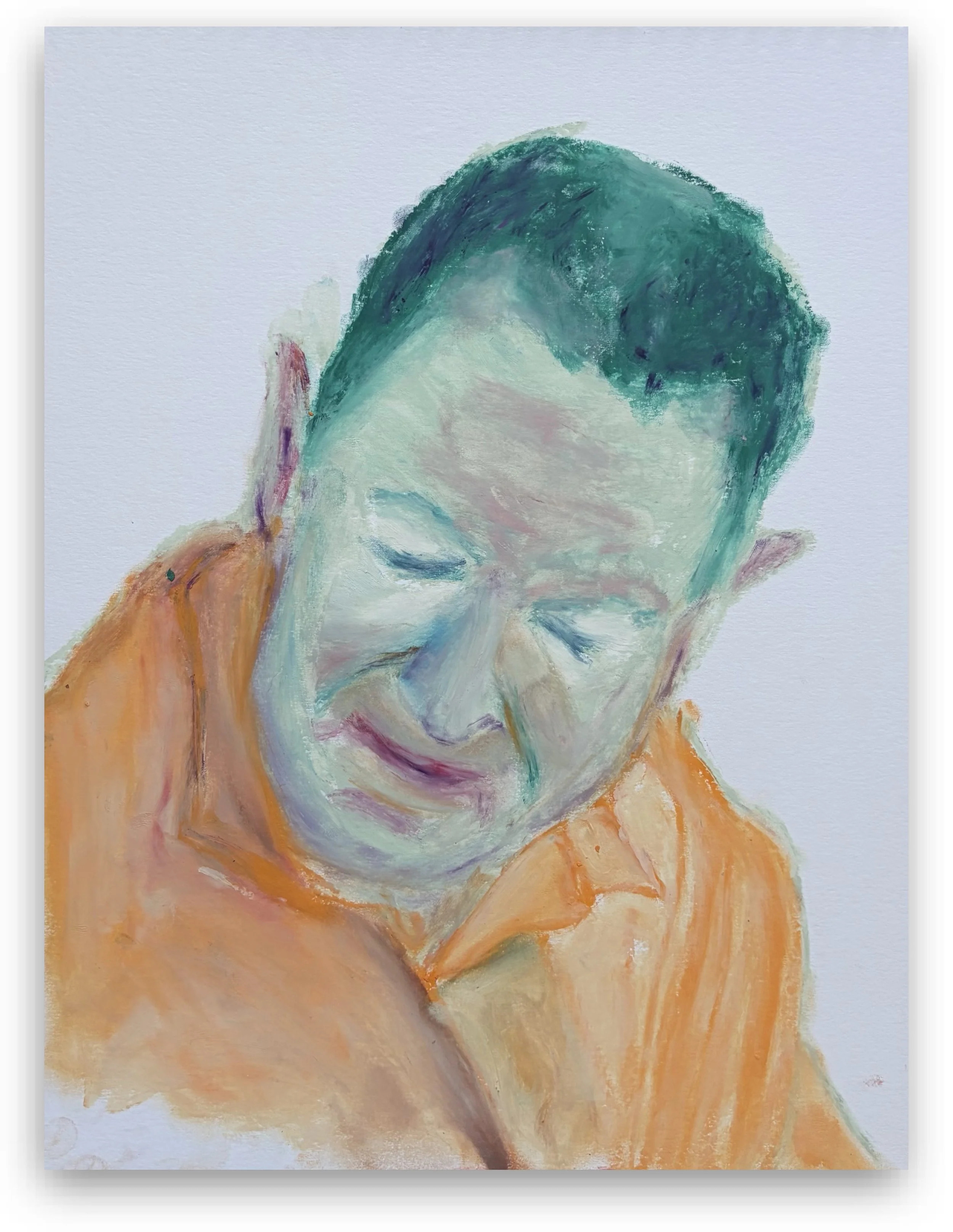 Family portraits, 2026
Oil sticks on paper, 42 x 30  cm
