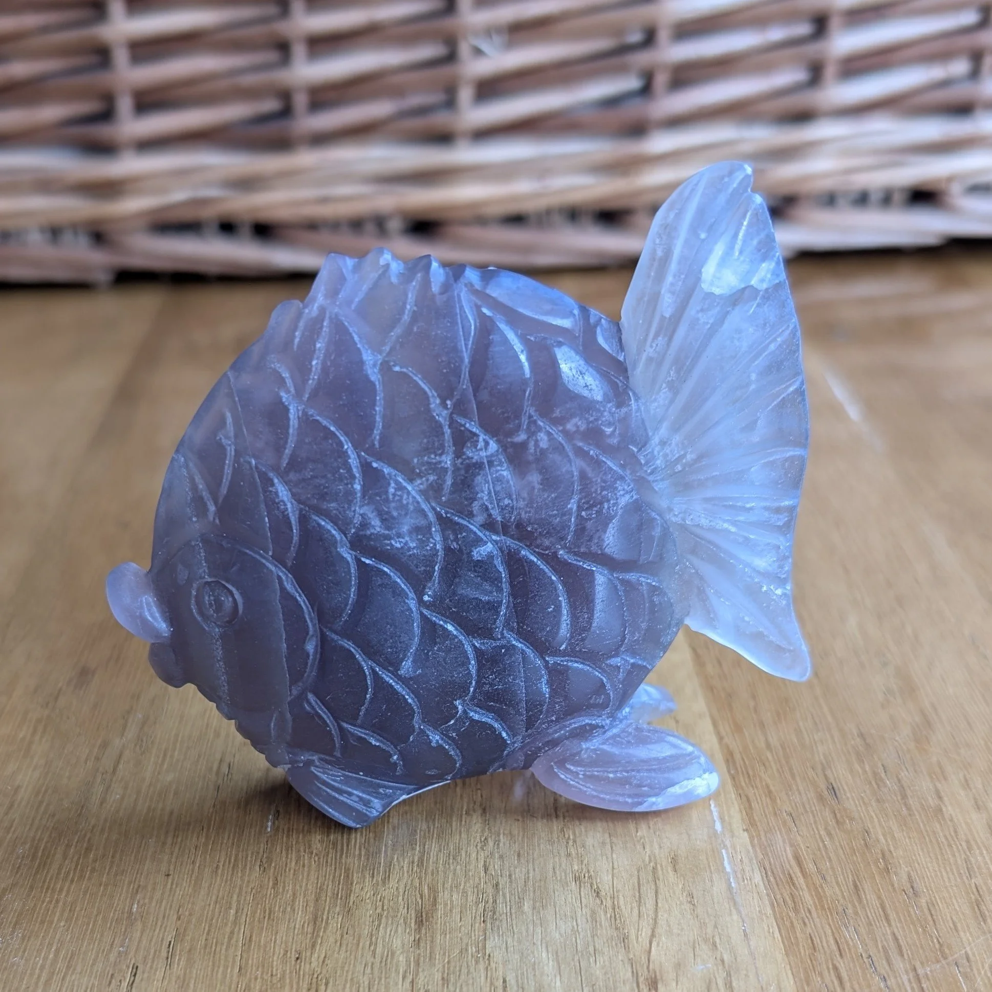 Hand Carved Fluorite Fish