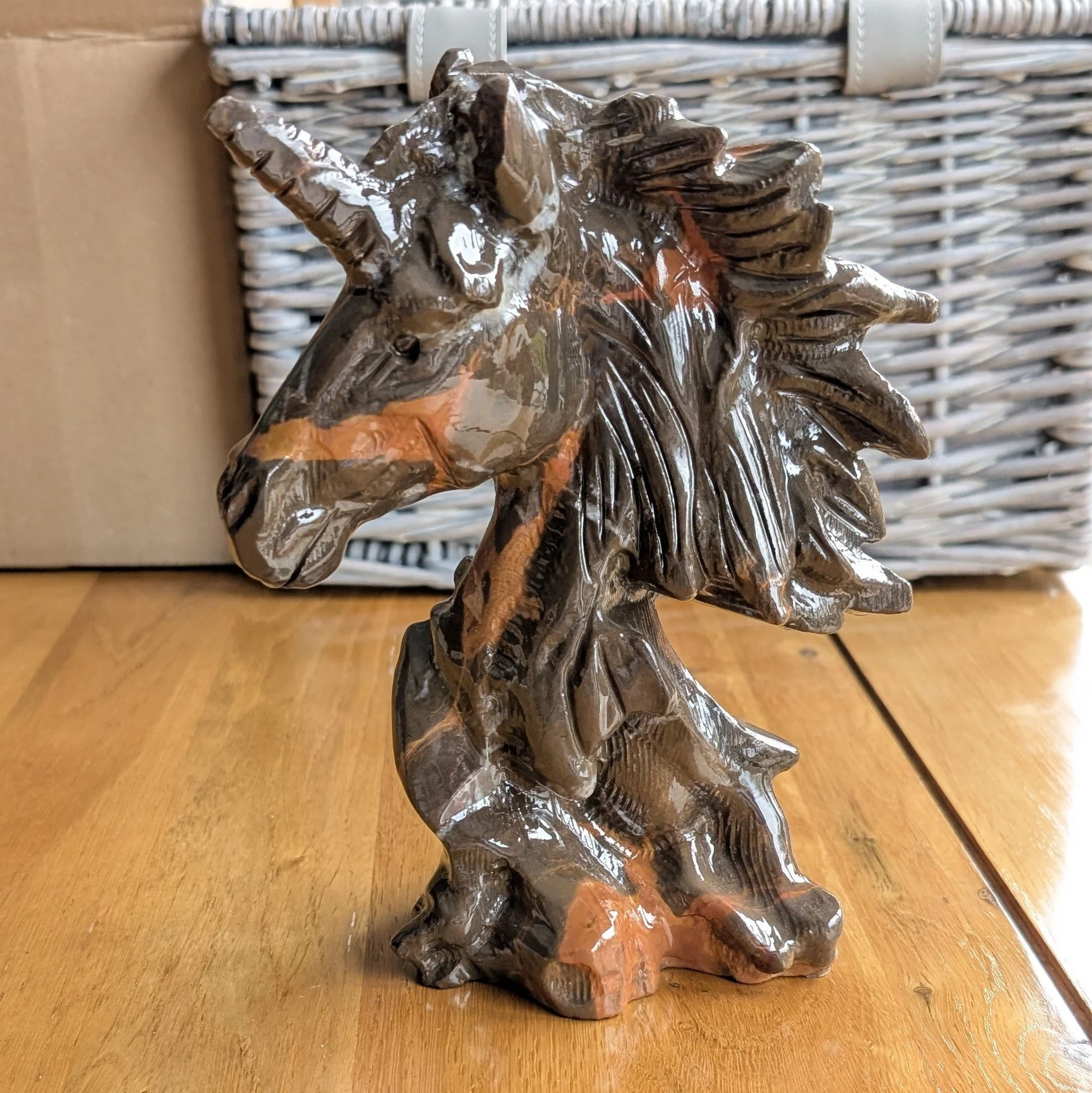 Agate Unicorn Gemstone Carving