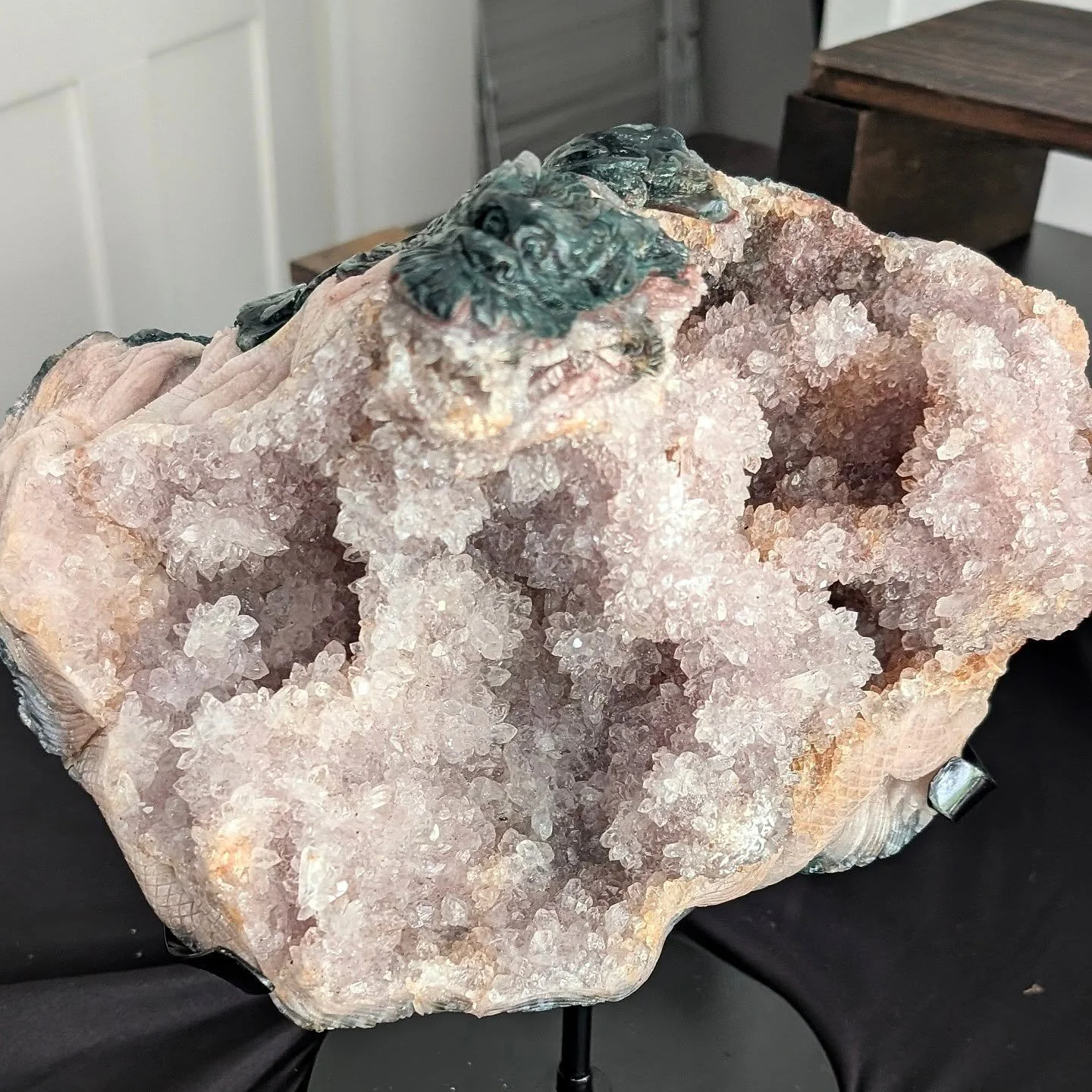 Thanks to everyone who joined us for our LIVE FACEBOOK CARVINGS EVENT, it went very well and the attendees got to see some of the newest arrivals, some of which were snapped up straight away. We are greatly appreciative of our little crystal clan , t