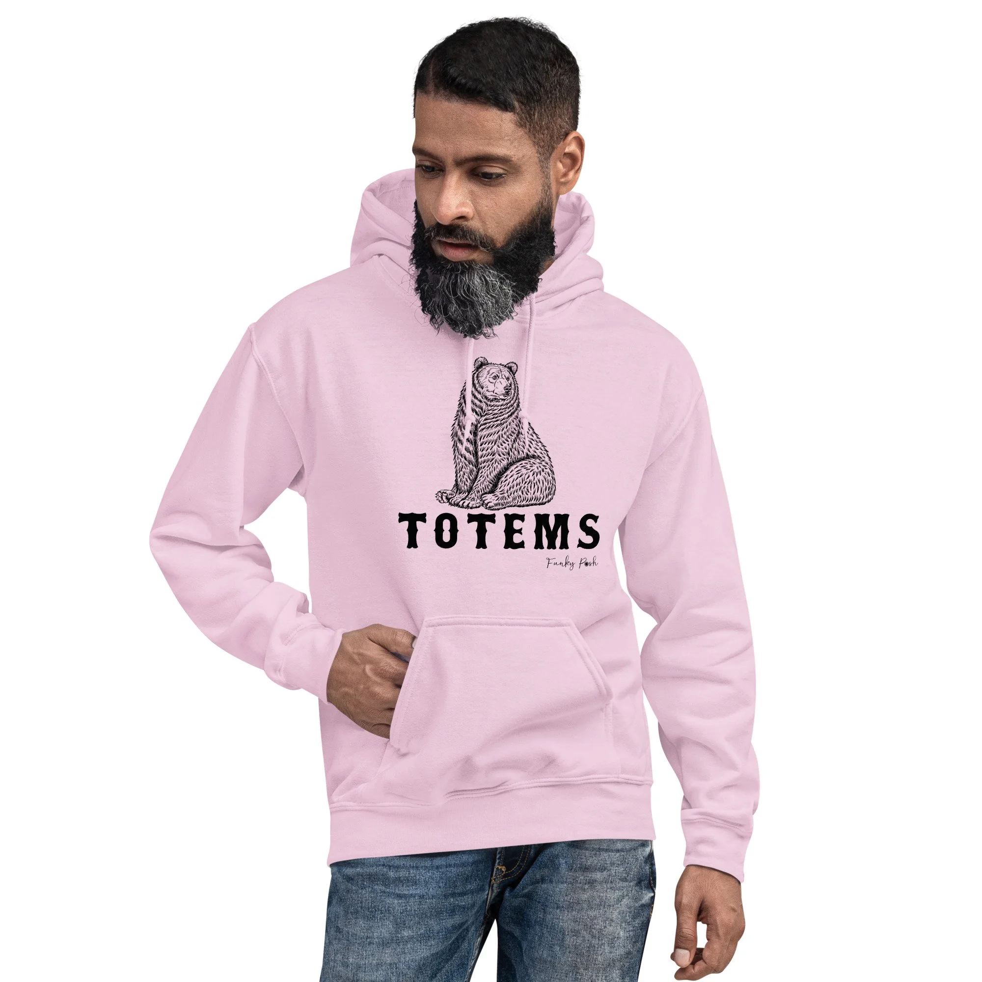 Big Black Bear Totem Unisex Hoodie