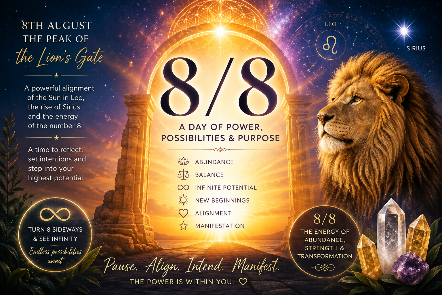 ✨ Why is 8/8 So Special? Exploring the Meaning Behind the Lion's Gate Peak