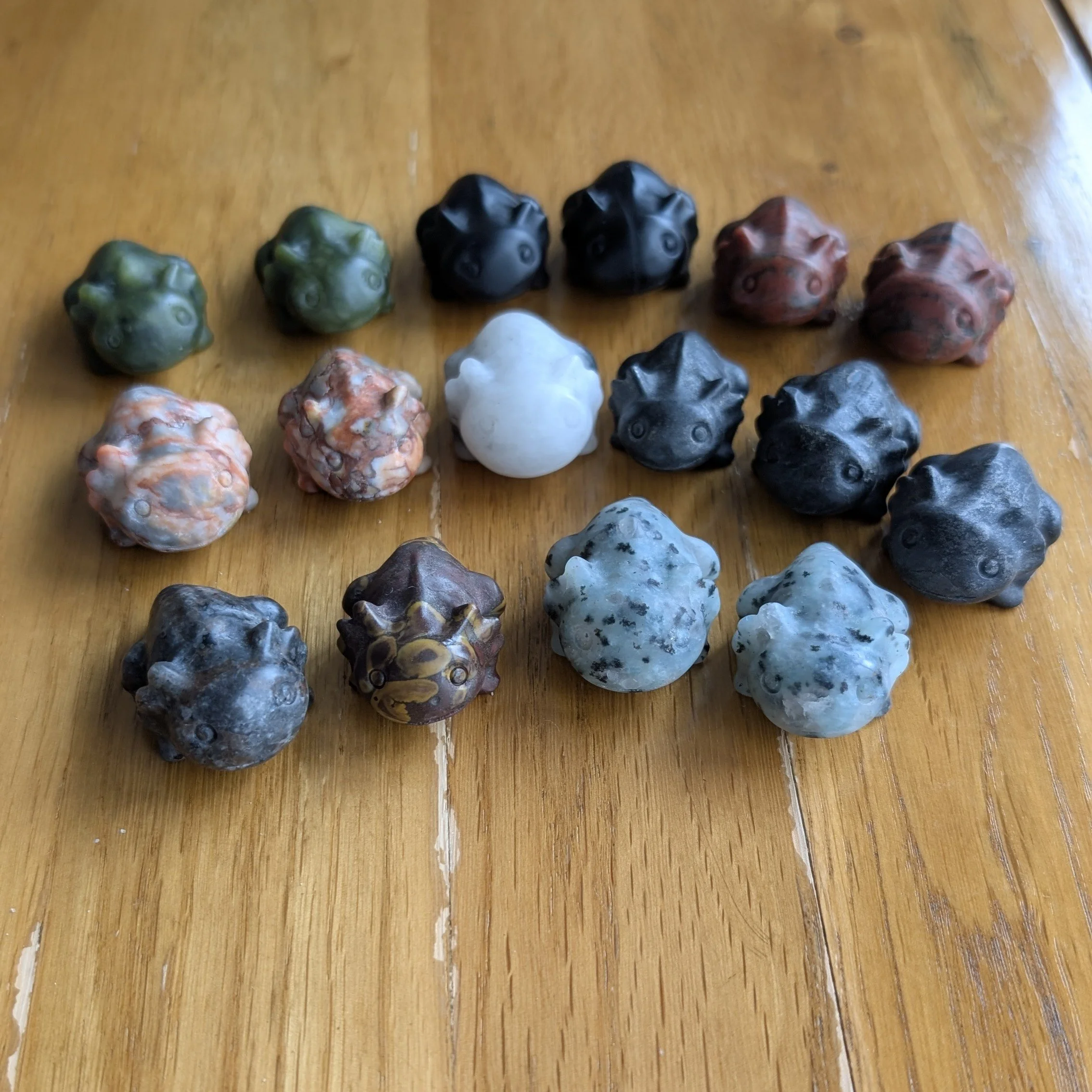 Axolotl Gemstone Carvings