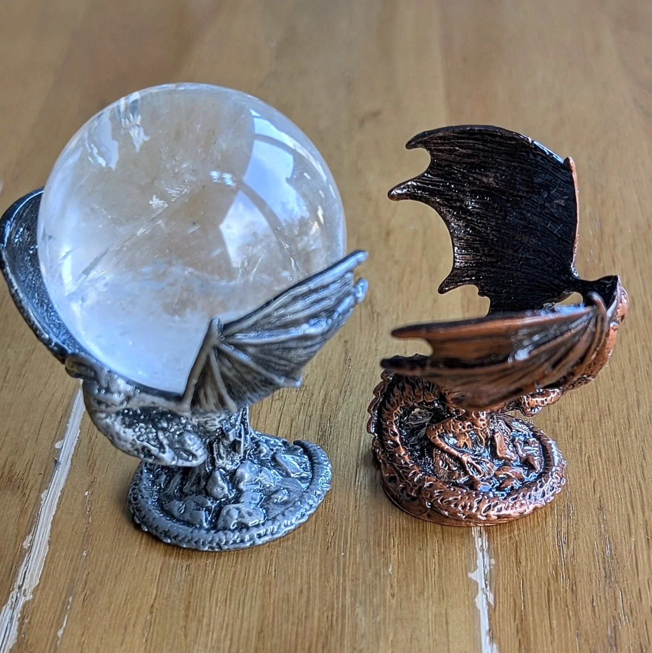 Metal Phoenix Sphere Stand/Holder