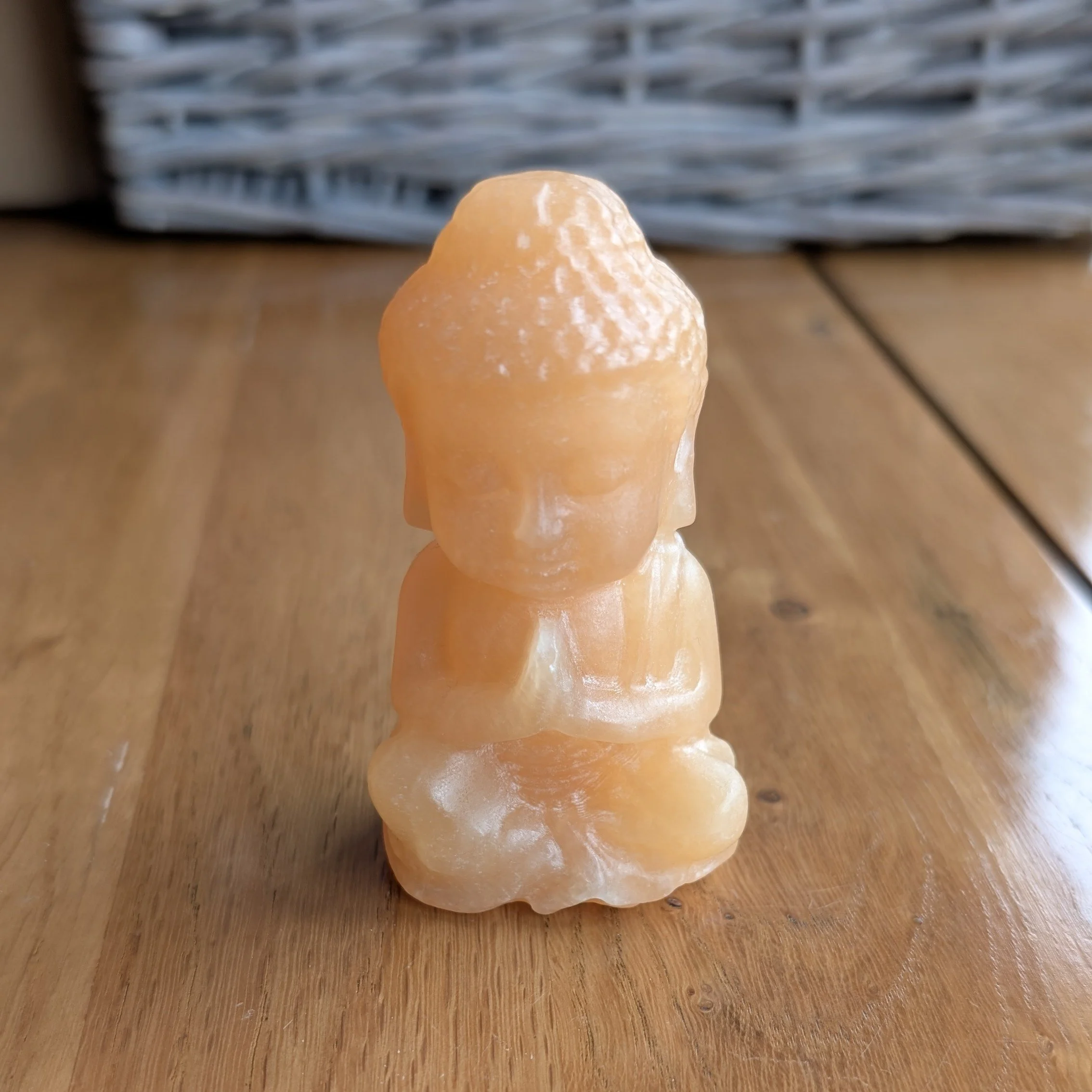 Orange Calcite Buddha