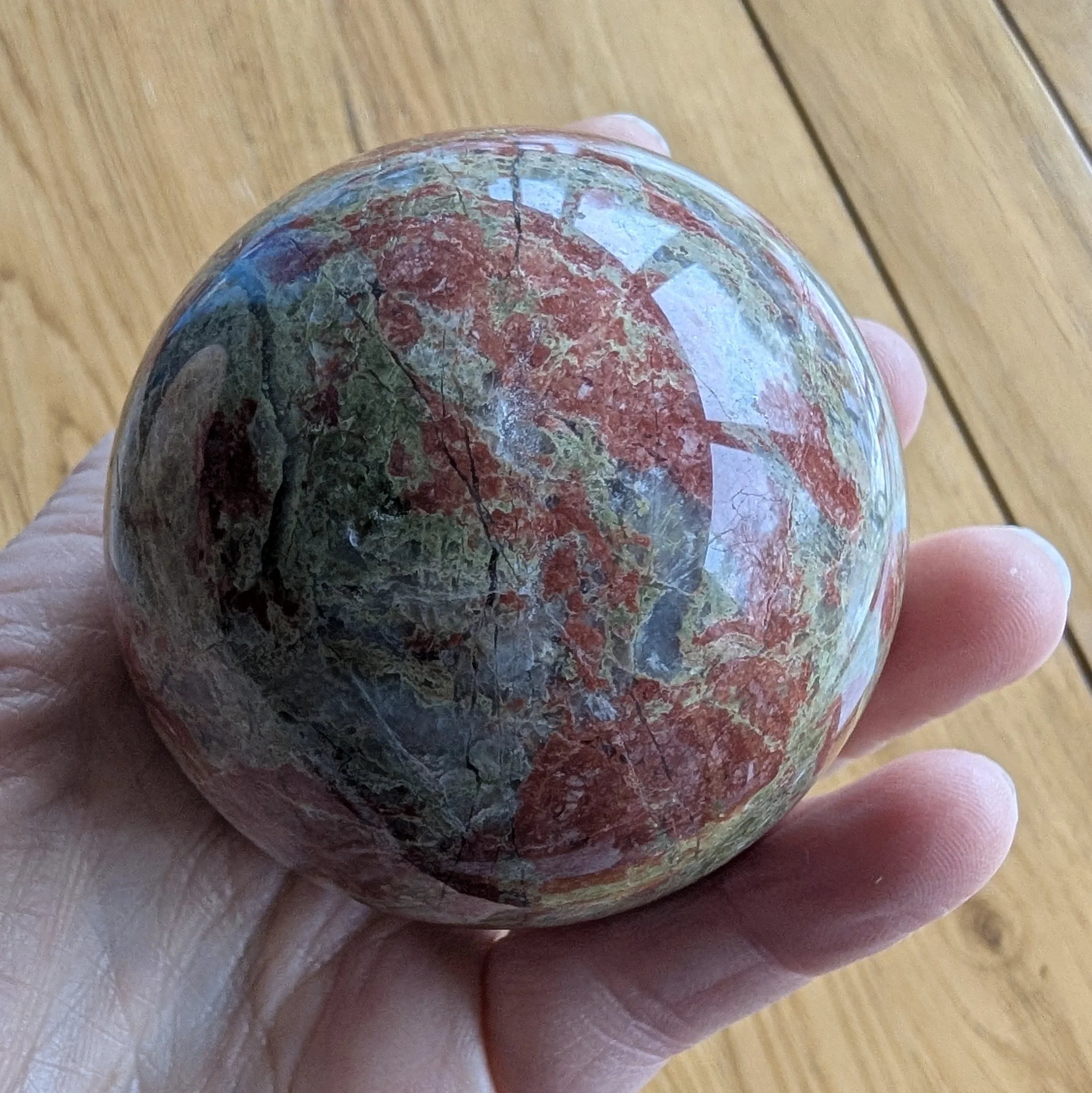 Unakite Sphere