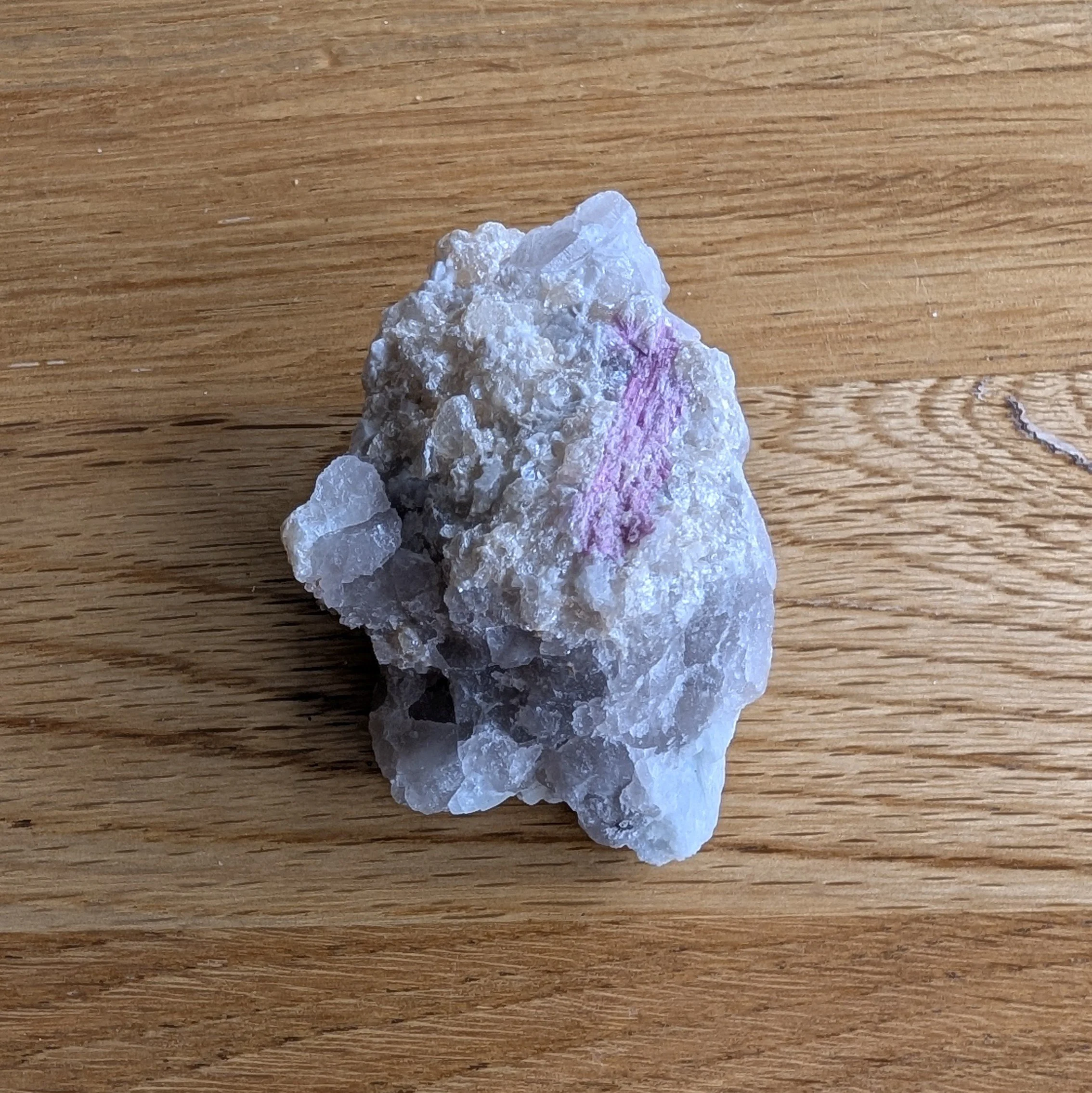 Raw Pink Tourmaline in Matrix