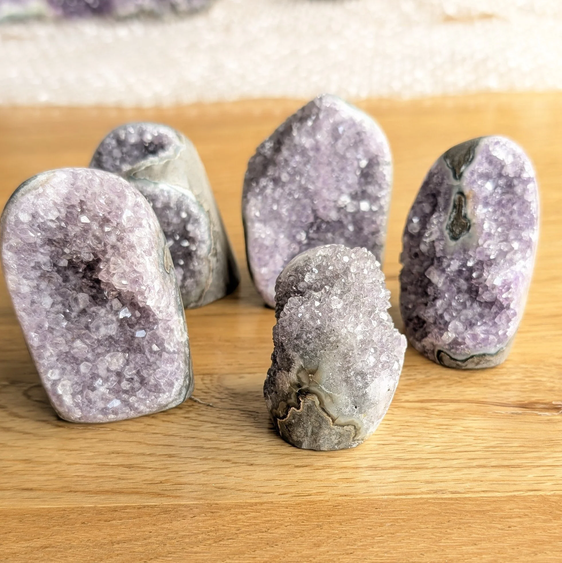 High Quality Cut Base Amethyst Clusters