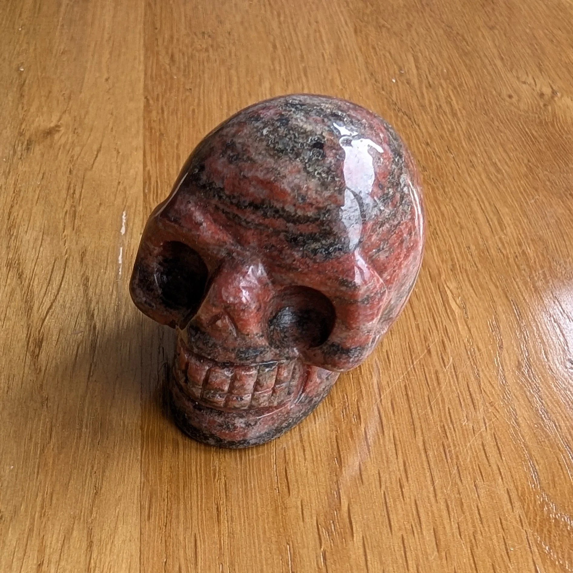 Brecciated Jasper Gemstone Skull