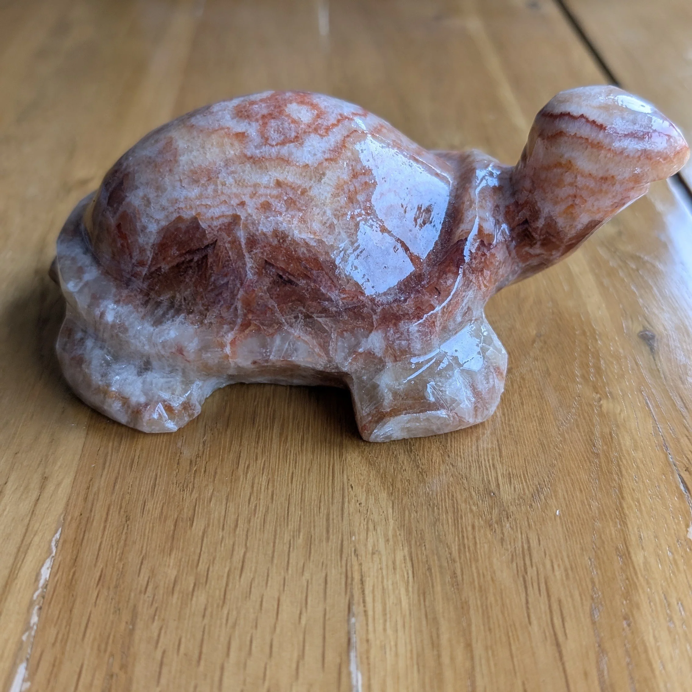 Sarcolith Quartz Turtle Carving