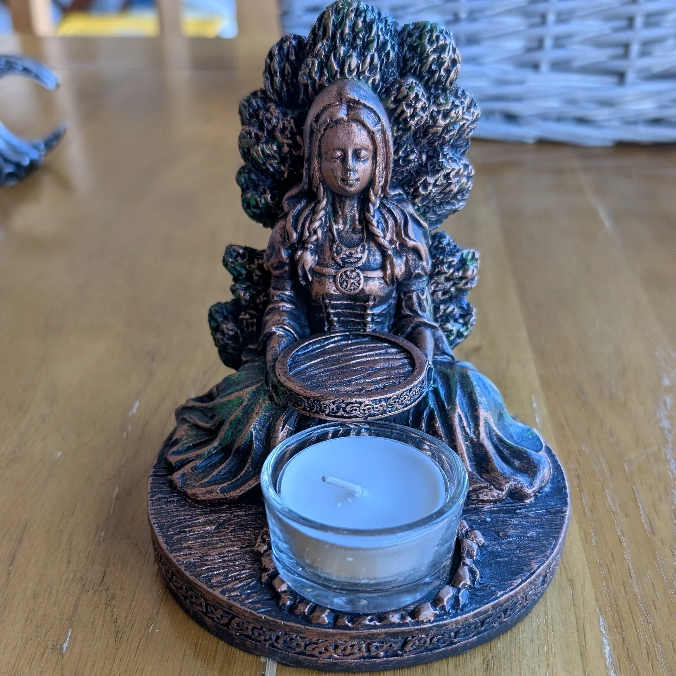 Resin Goddess Tealight Holder