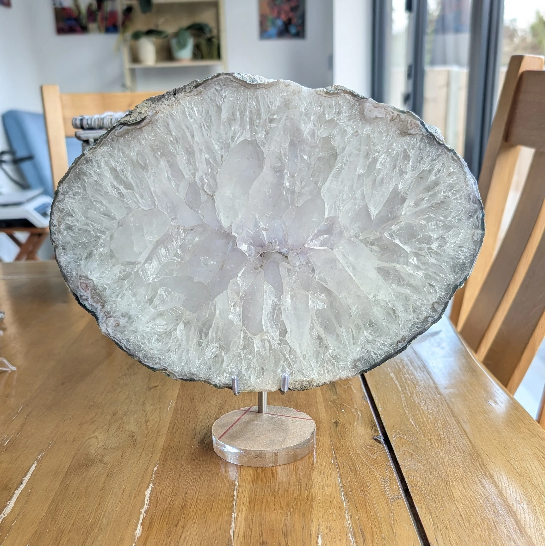 Large Amethyst Quartz Slice