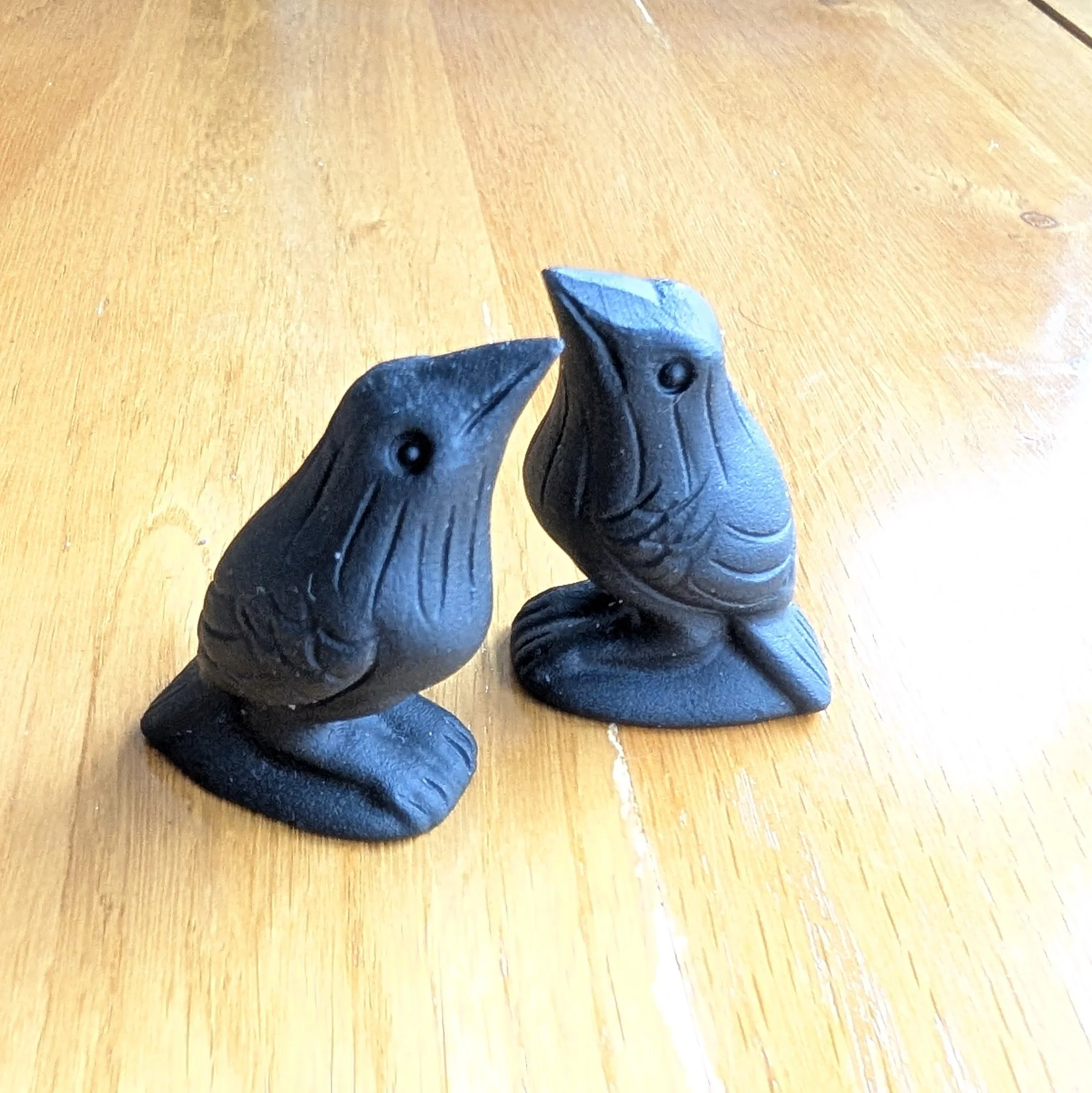 Matt Black Obsidian Birds