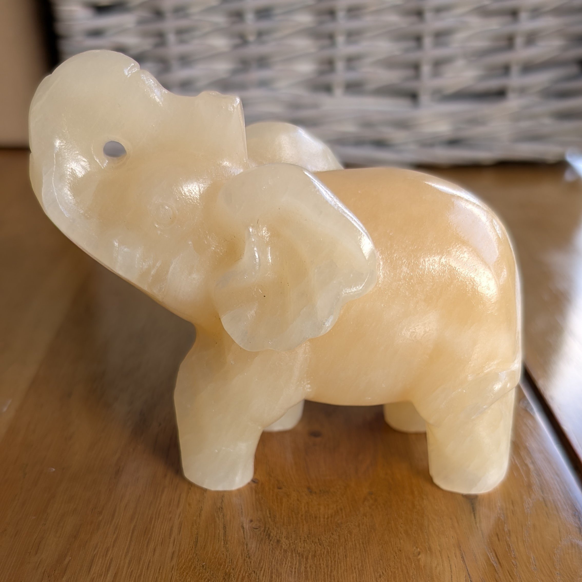 Orange Calcite Elephant
