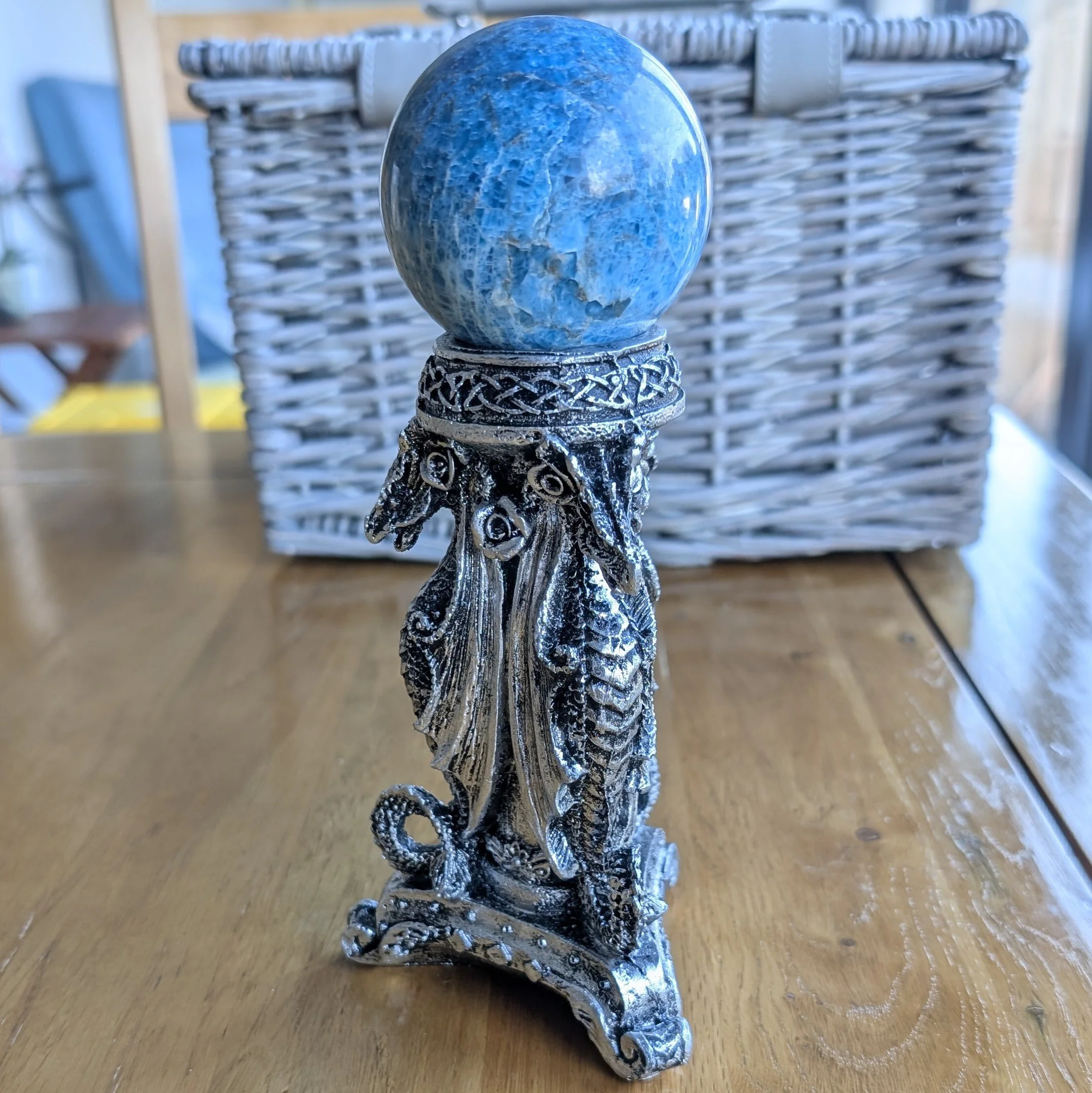 Tall Dragon Resin Sphere Stand/Holder