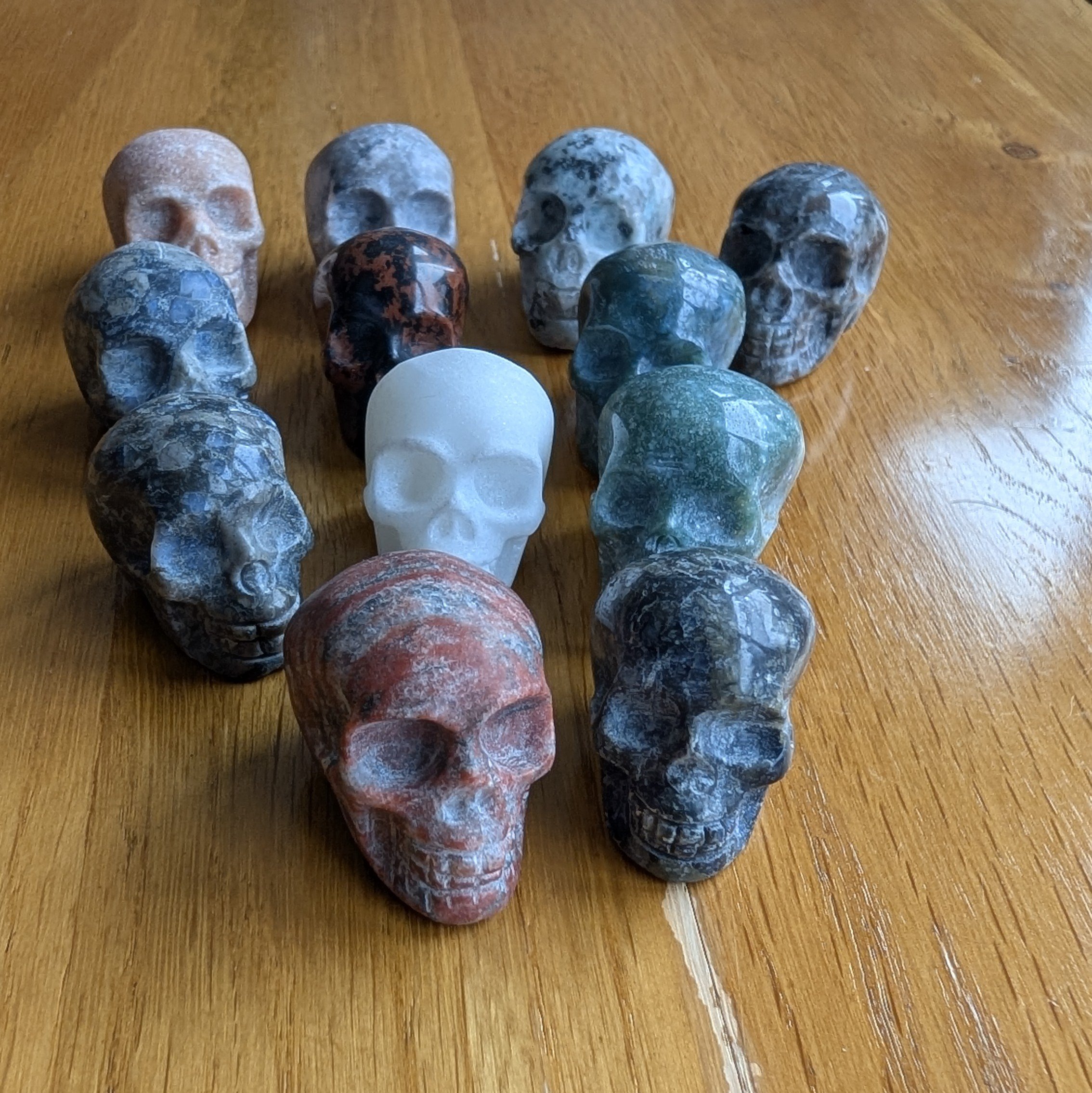Small Gemstone Skulls
