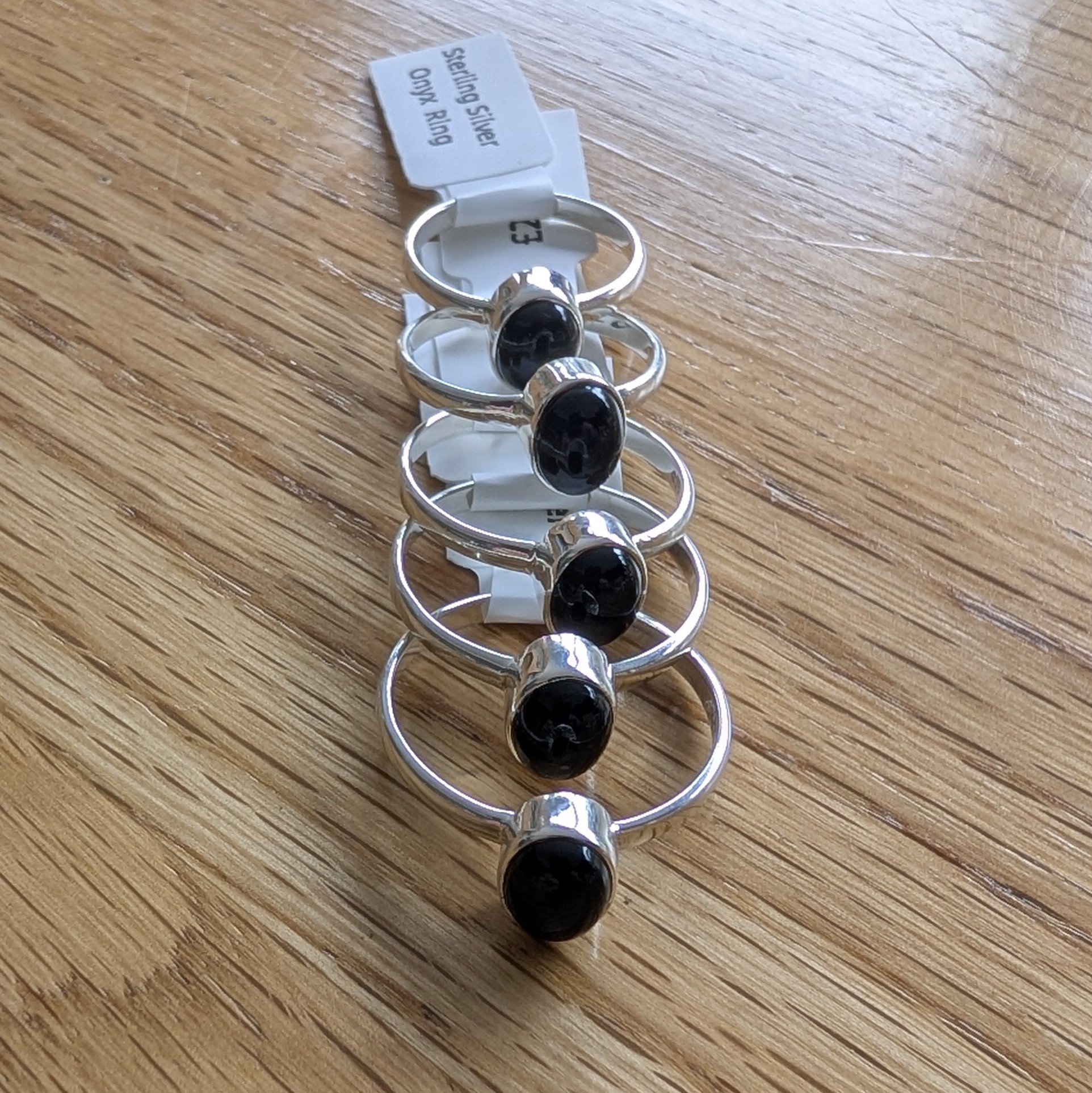 Sterling Silver Black Onyx Rings