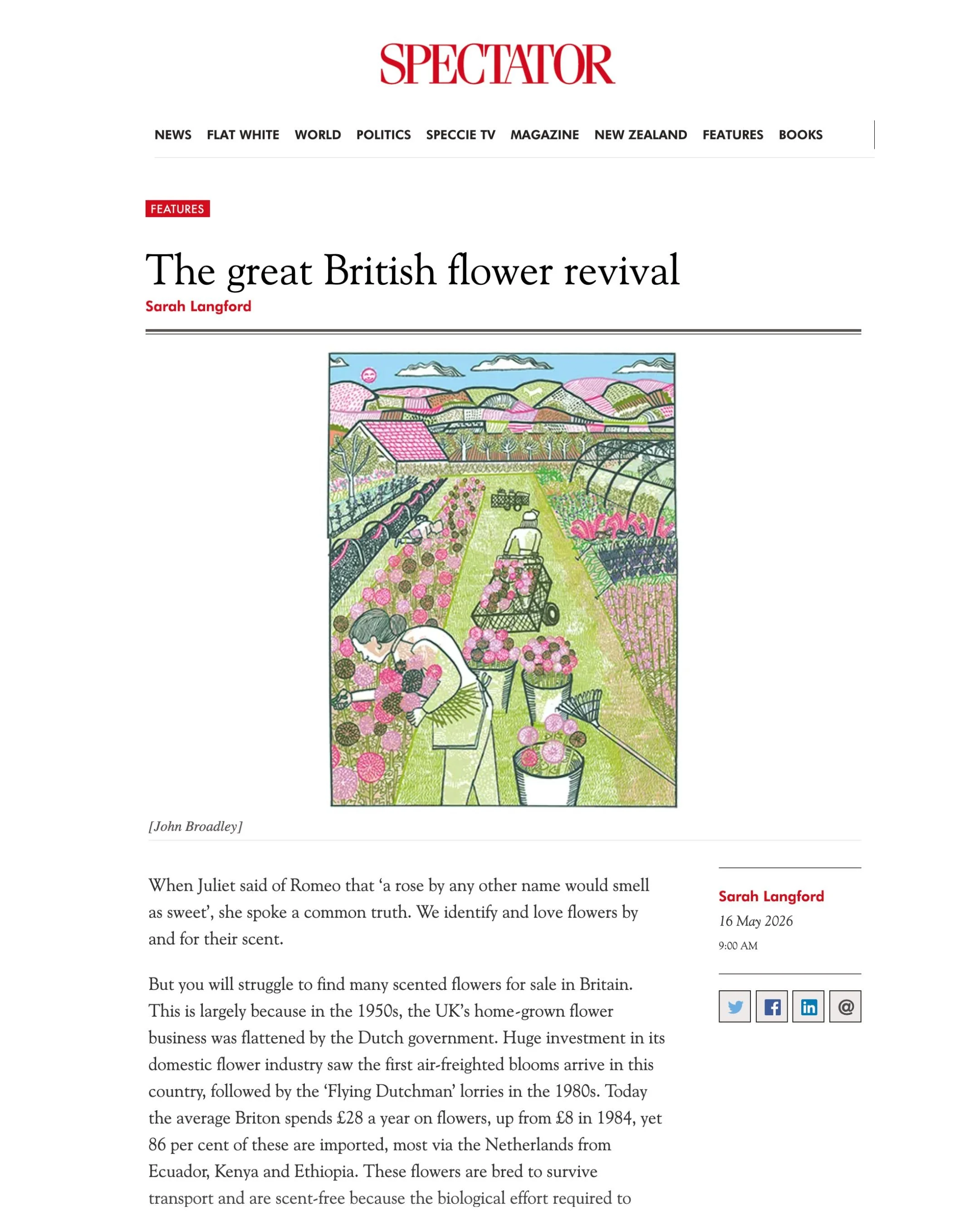 The Spectator - 'The Great British Flower Revival'