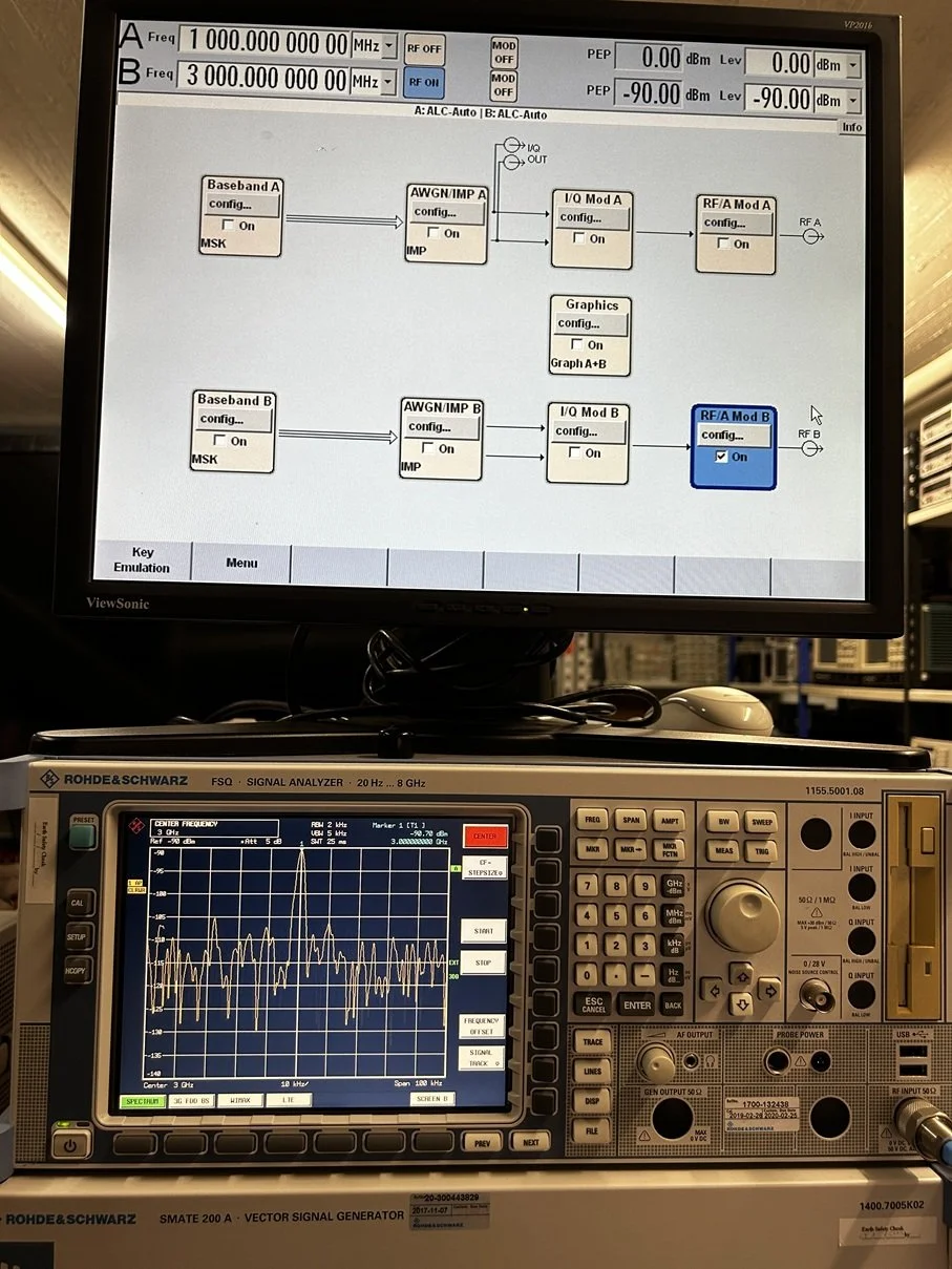 Rohde & Schwarz SMATE200A, Vector Signal Generator, 100kHz-6GHz, loaded with options #