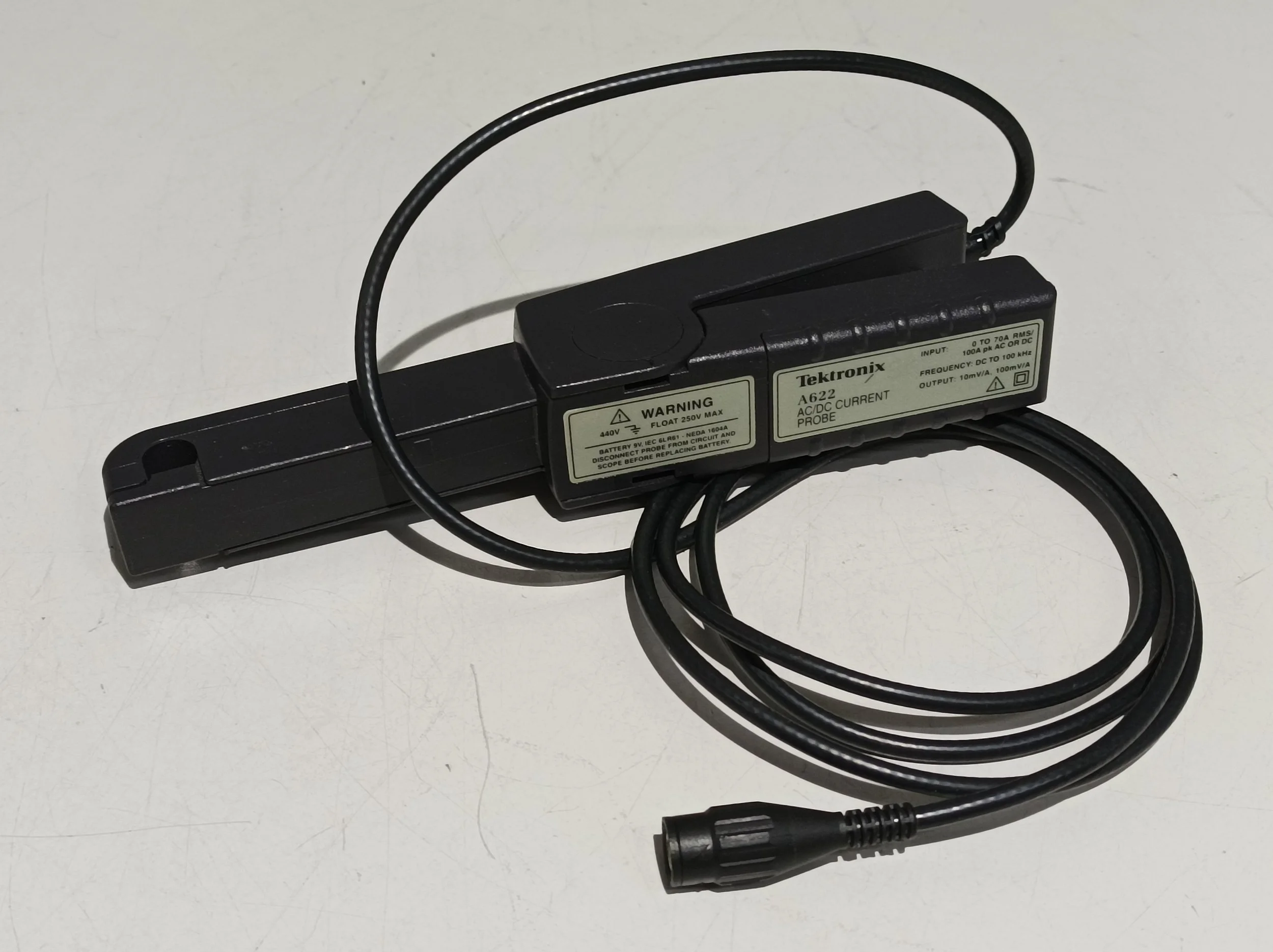 Tektronix A622, Current Probe, AC/DC - 100 kHz, 50 mA - 100 A #