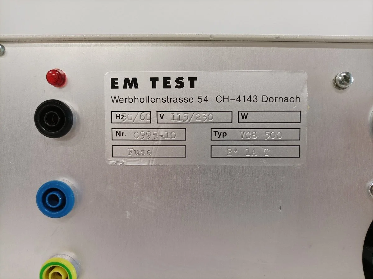 EM Test VCS 500, Surge Tester