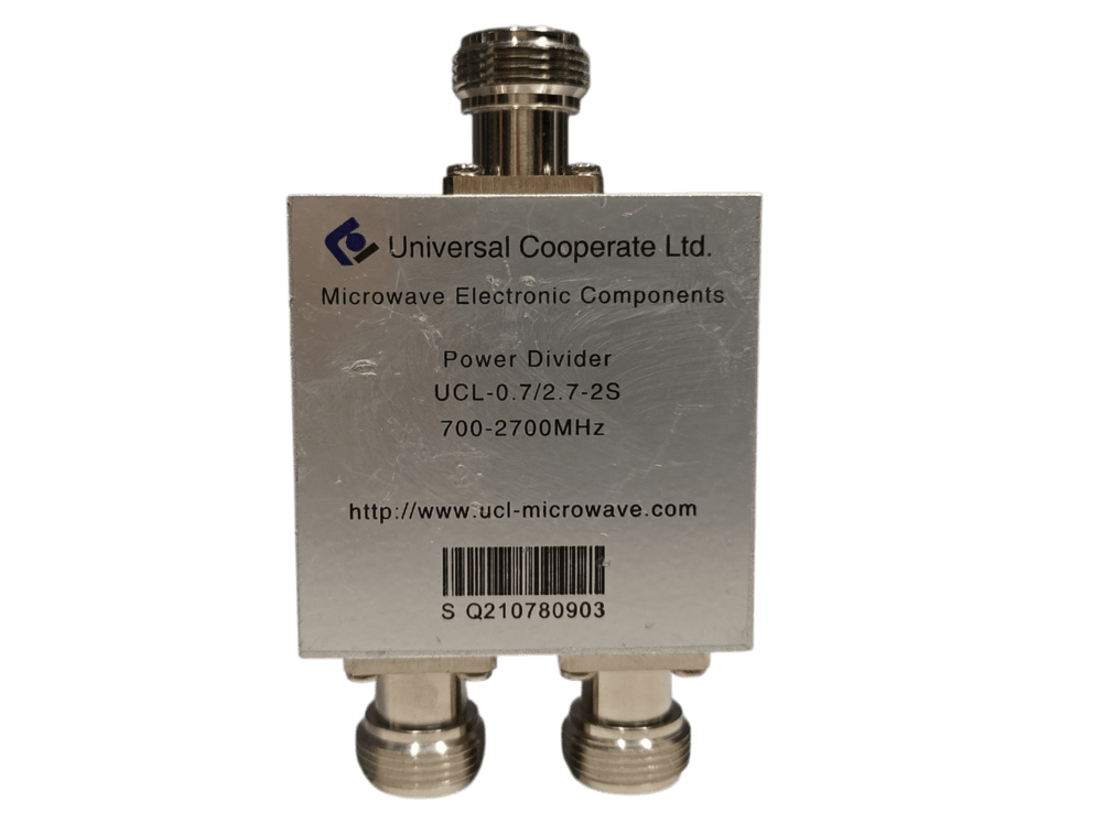 Universal Cooperate Ltd, UCL-0.7/2.7-2S,  2 way Power Divider 700-2700 MHz #