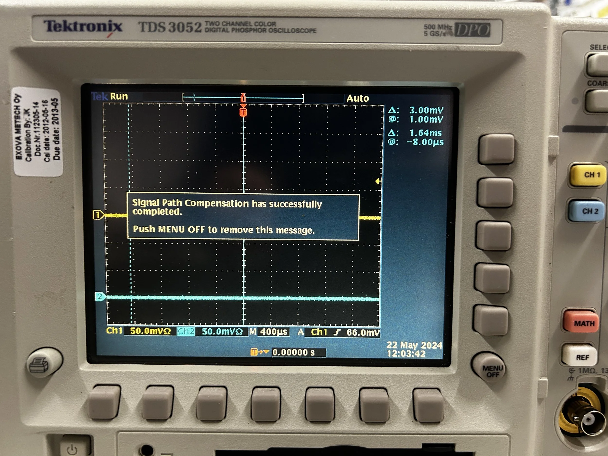 Tektronix TDS 3052, Digital Phosphor Oscilloscope, 500 MHz, 5 GS/s #