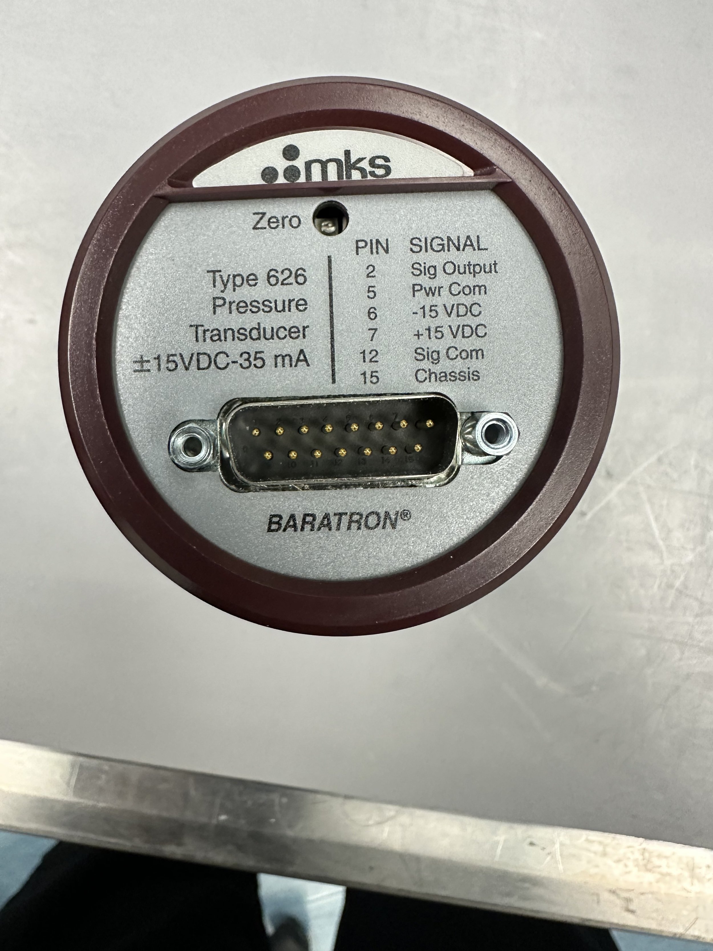 MKS 626D13TDE 1000 Torr, Vacuum Sensor *