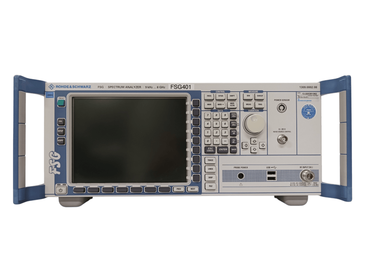 Rohde & Schwarz FSG Spectrum analyzer 9kHz-8GHz, OPT: K100 LTE FDD Downlink V4.71, K101 LTE FDD Uplink V4.71 #