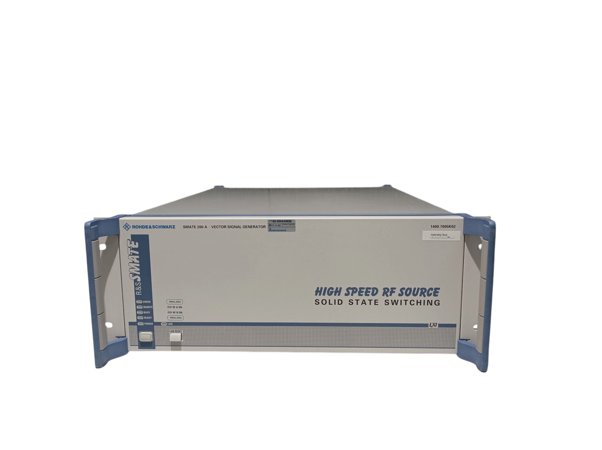 Rohde & Schwarz SMATE200A, Vector Signal Generator, 100kHz-6GHz, loaded with options #