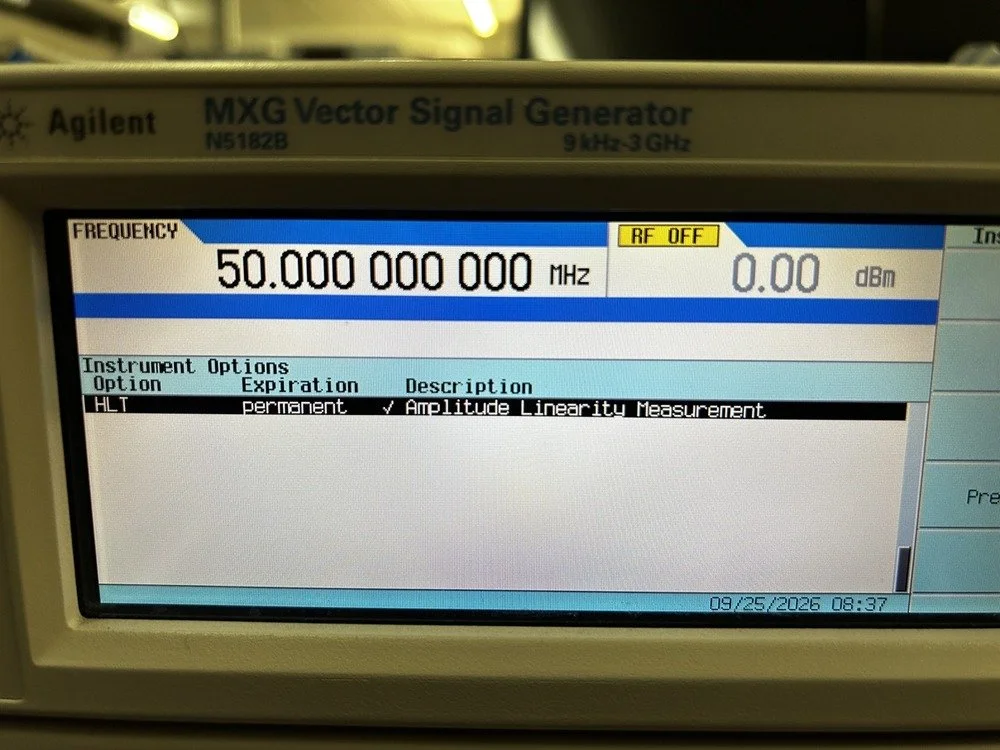 Agilent N5182B, MXG Vector Signal Generator, 9 kHz-3 GHz #