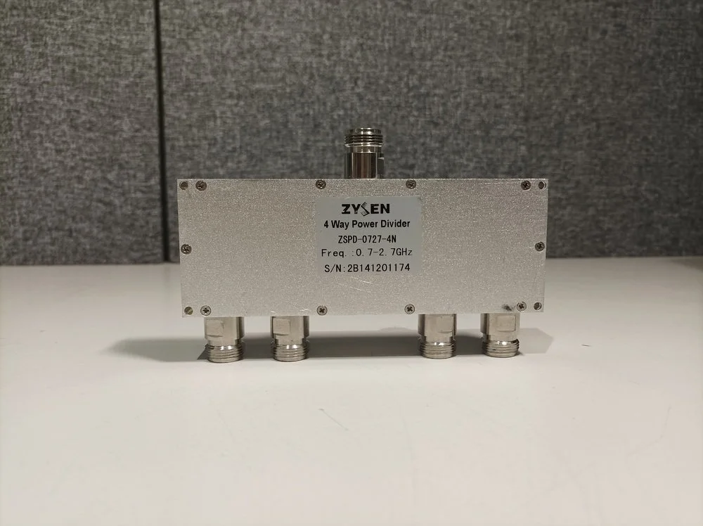 Zysen Power Divider ZSPD-0727-4N, 4 Way n(m), 0.7-2.7 GHz #
