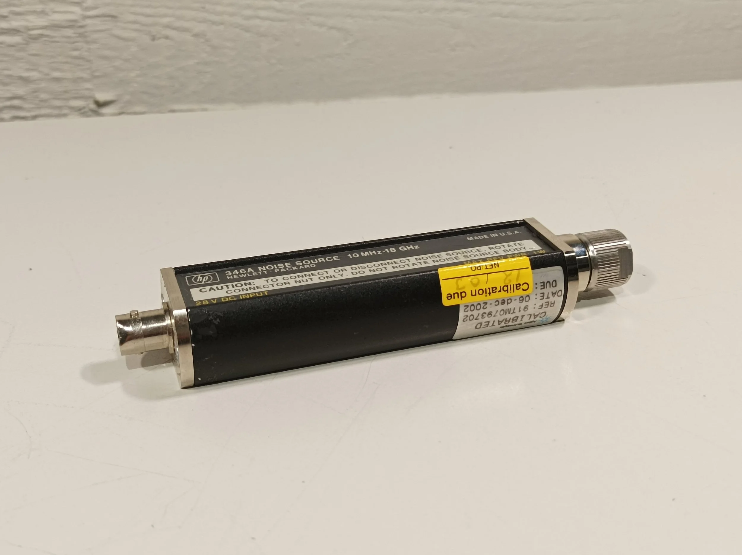 HEWLETT PACKARD 346A, Noise Source, 10 MHz-18 GHz, N (f) #